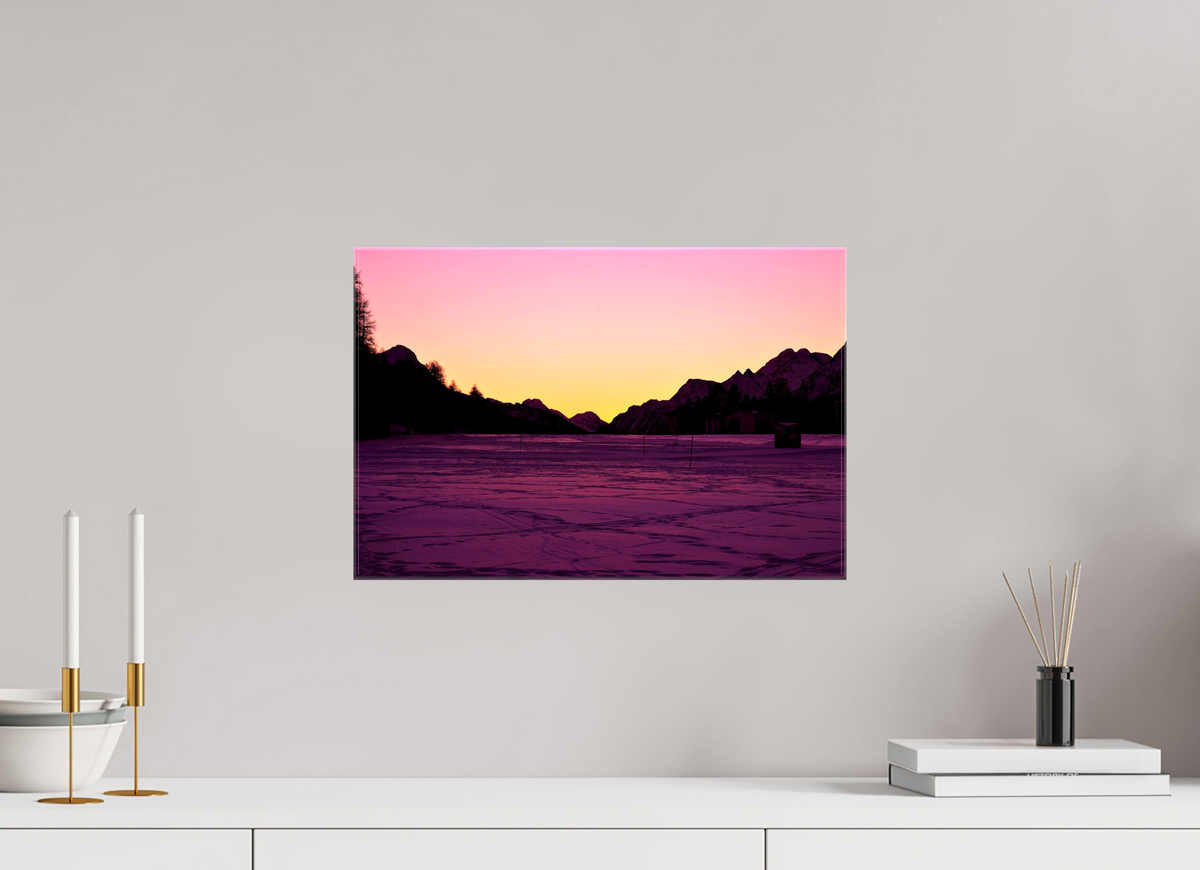 45 x 30 cm, Fotoleinwand glänzend ohne Rahmen Sils 12