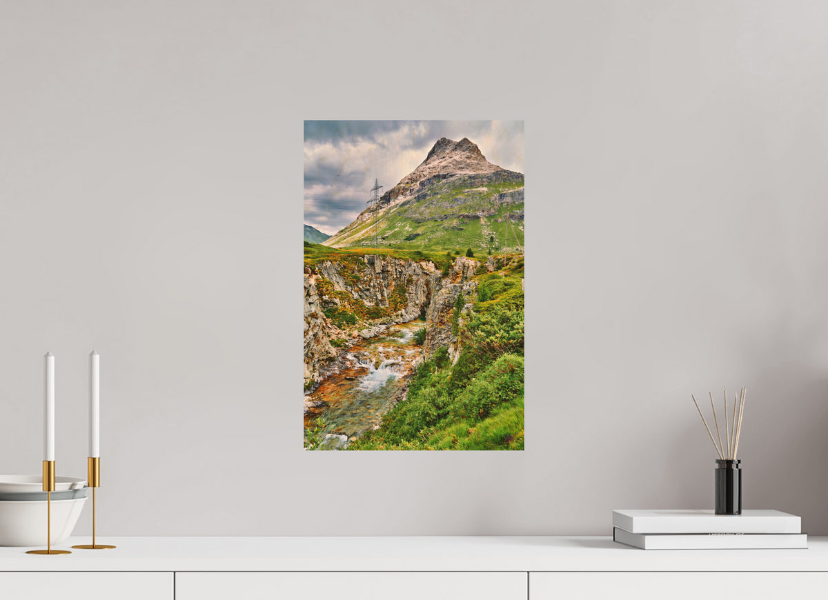 30 x 45 cm, Druck auf Holz Diavolezza 10