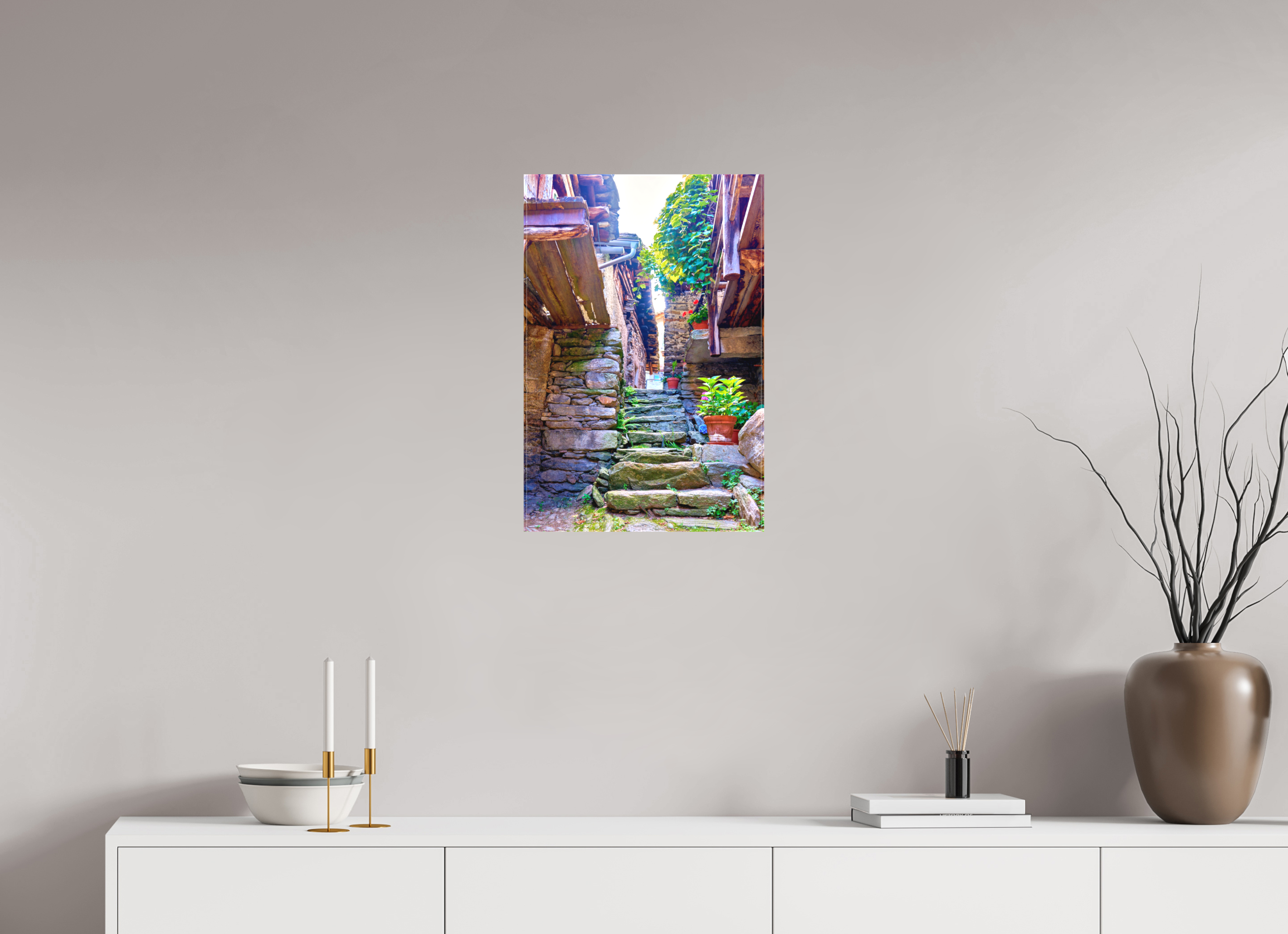 40 x 60 cm, Leinwand Textil Val Bregaglia 4