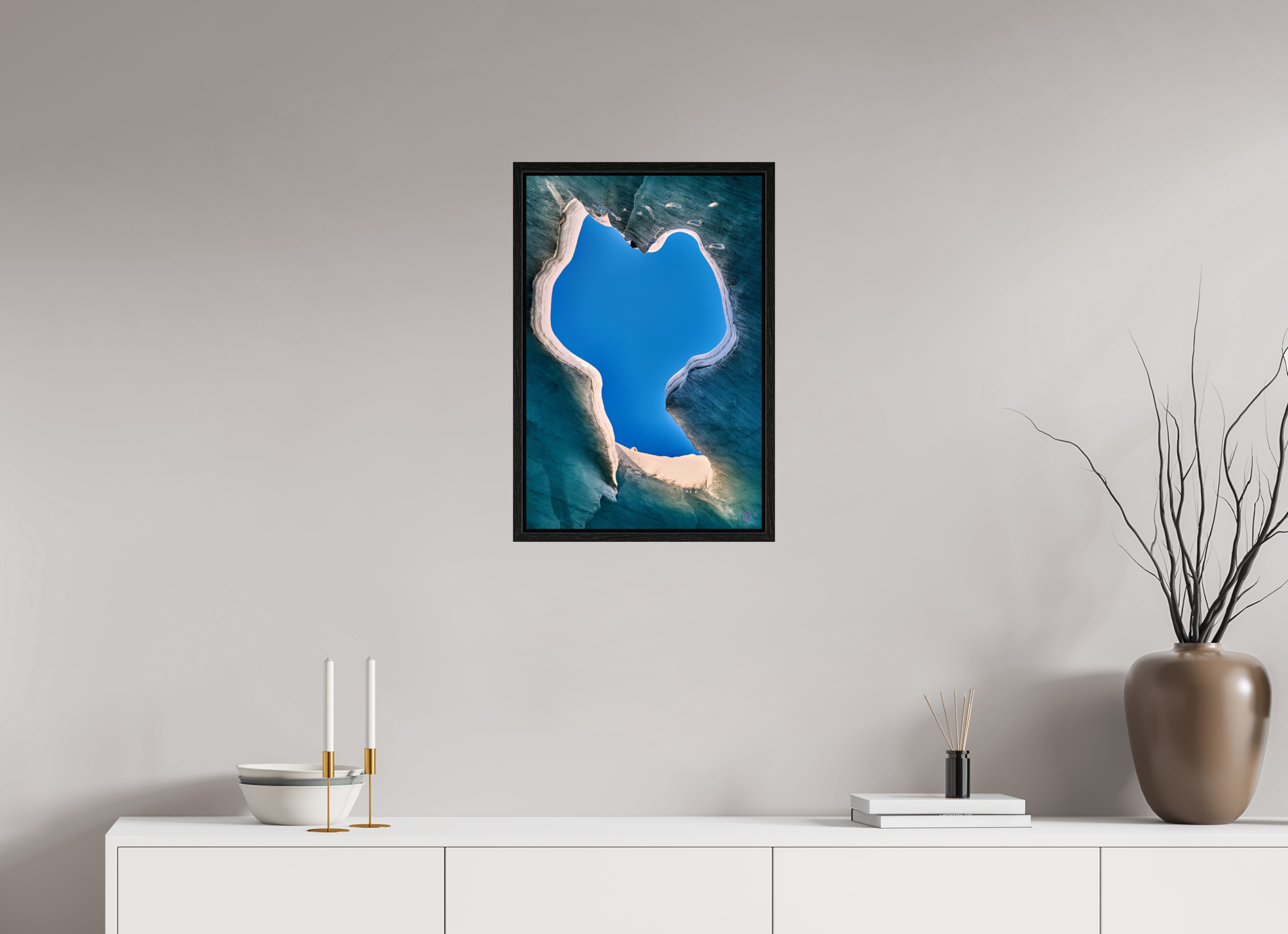 40 x 60 cm, Floater Frame Morteratsch 8