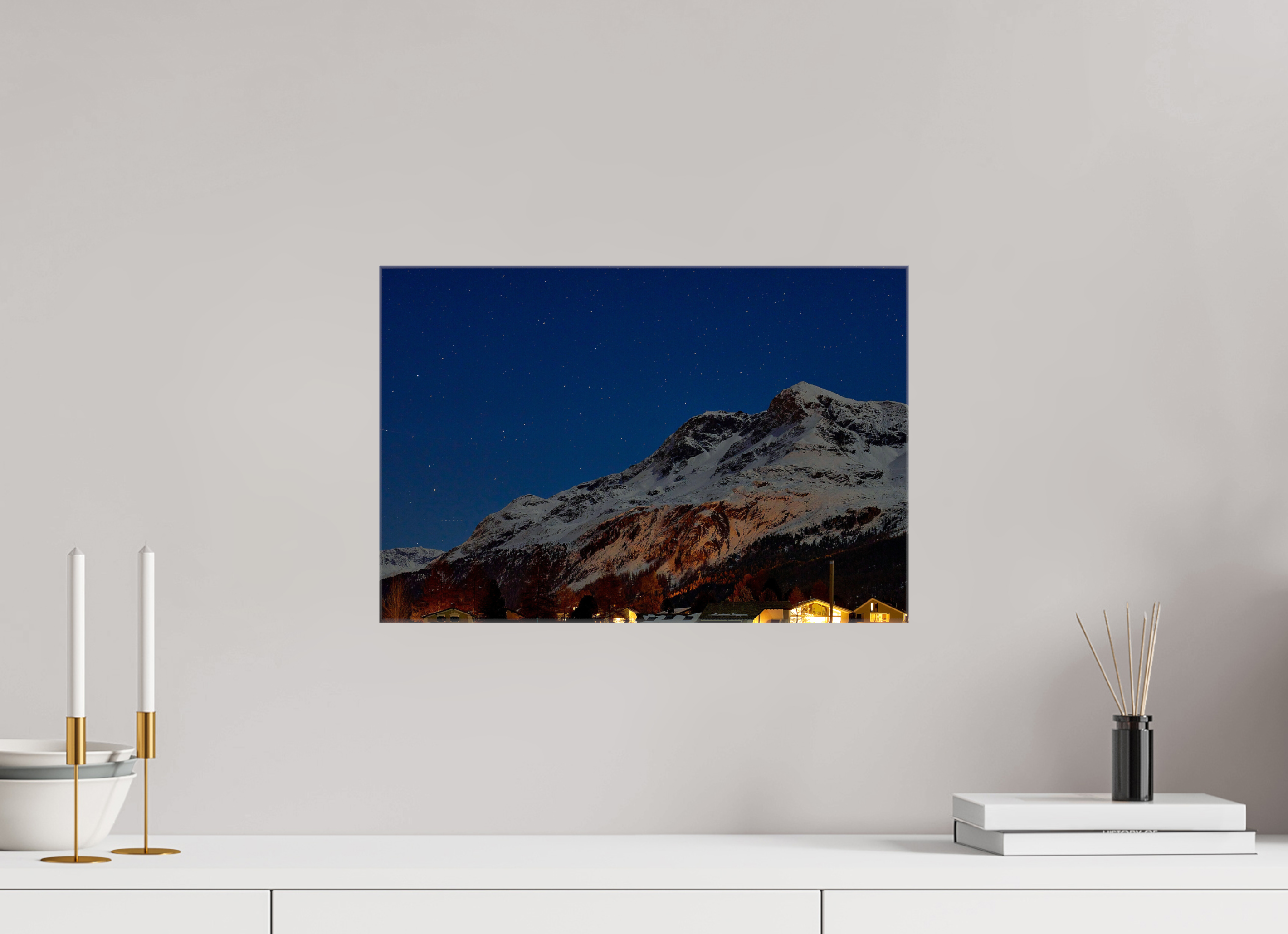 45 x 30 cm, Fotoleinwand glänzend ohne Rahmen Sils 23