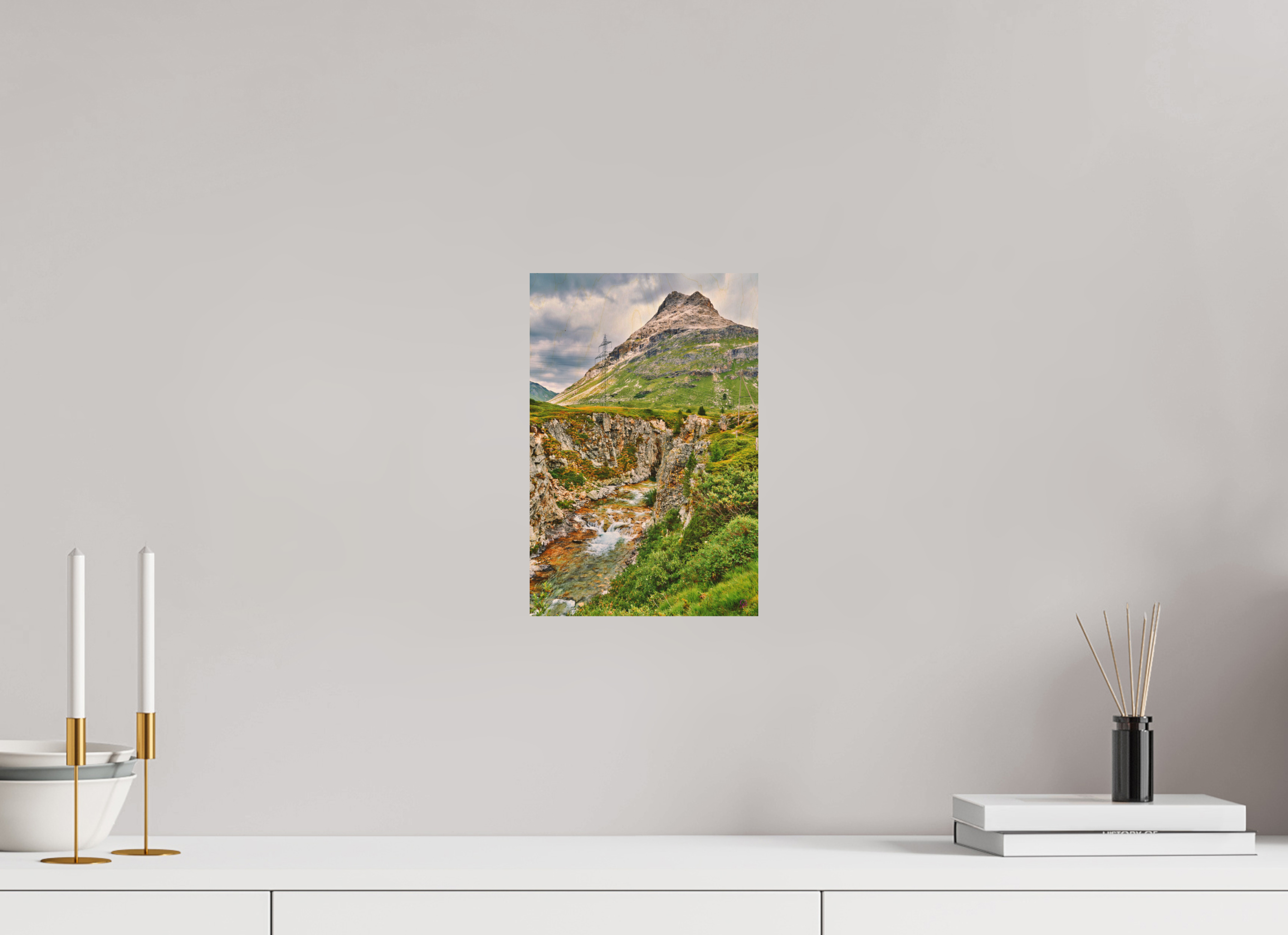 20 x 30 cm, Druck auf Holz Diavolezza 10