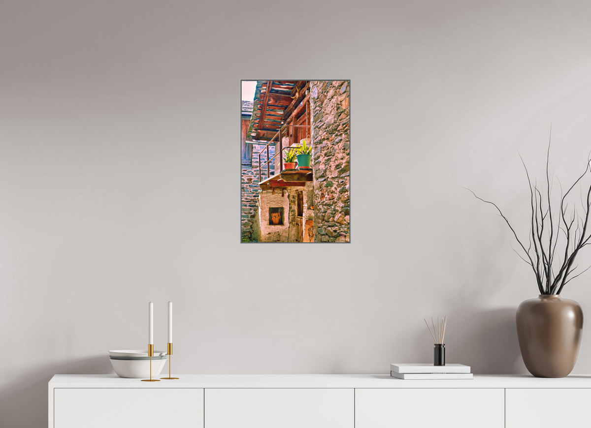 40 x 60 cm, Fine Art Box aquarell Papier,alu rahmen Val Bregaglia 5