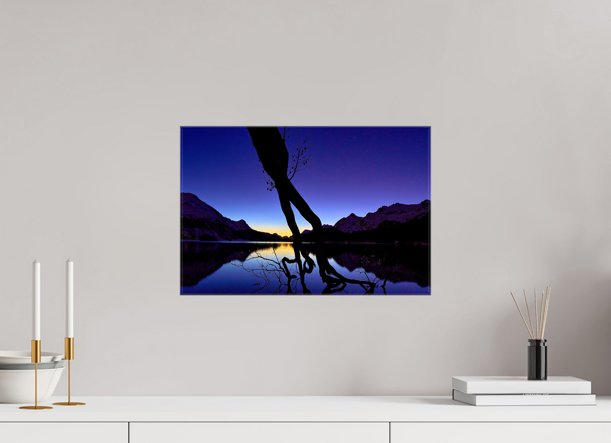 45 x 30 cm, Fotoleinwand glänzend ohne Rahmen Sils 17