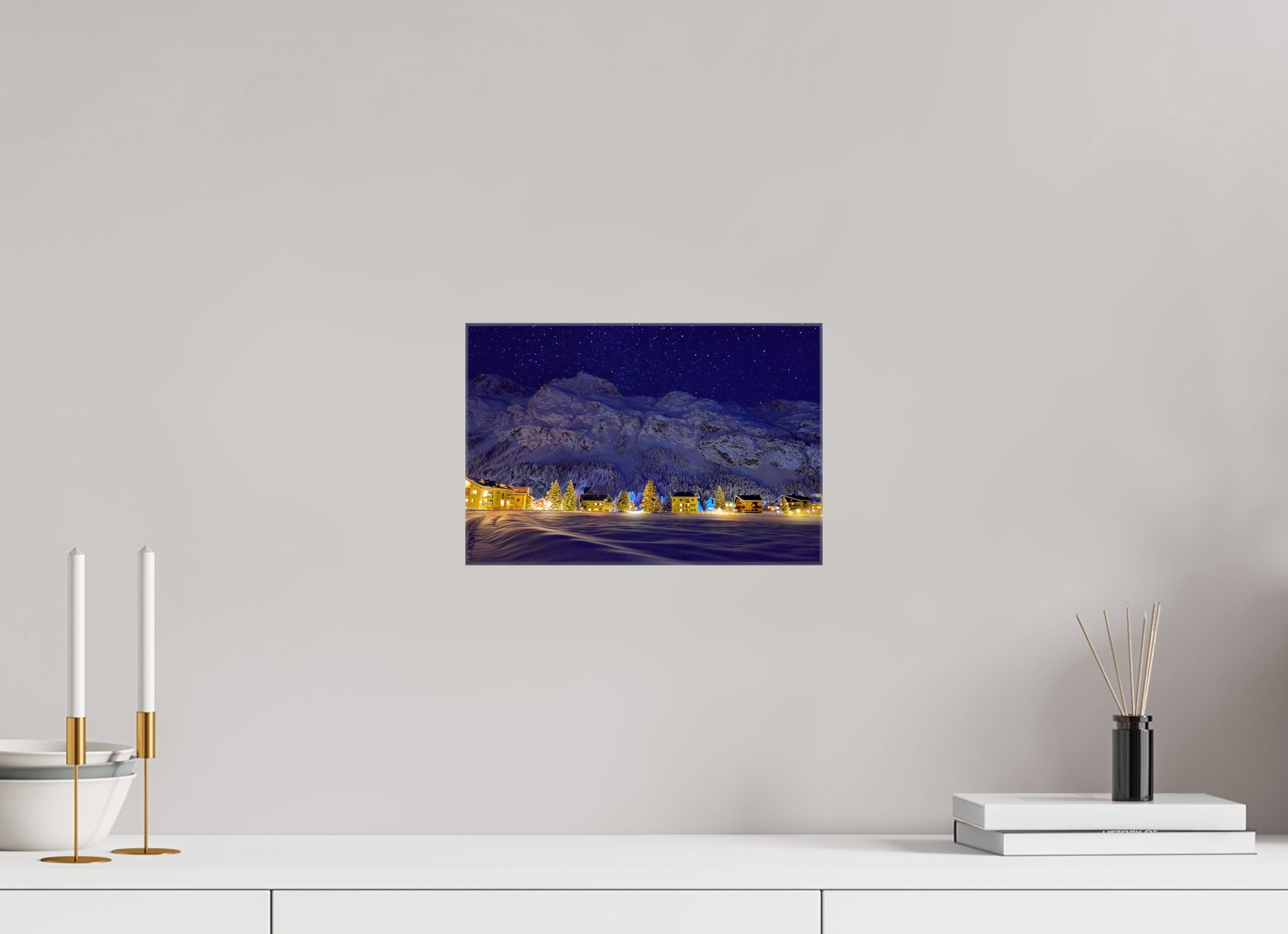 30 x 20 cm, Fotoleinwand glänzend ohne Rahmen Sils 27