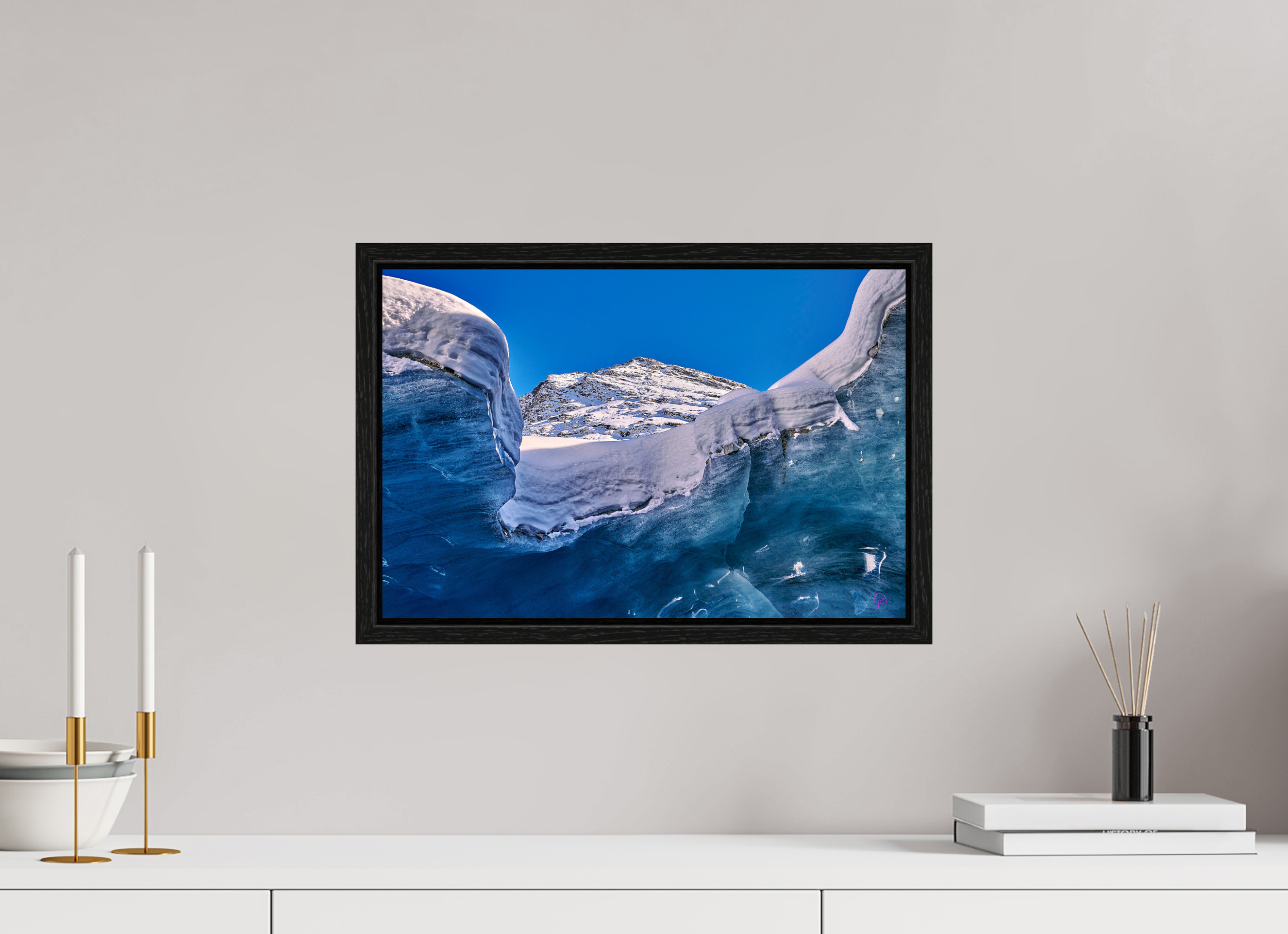 45 x 30 cm, Floater Frame Morteratsch 11