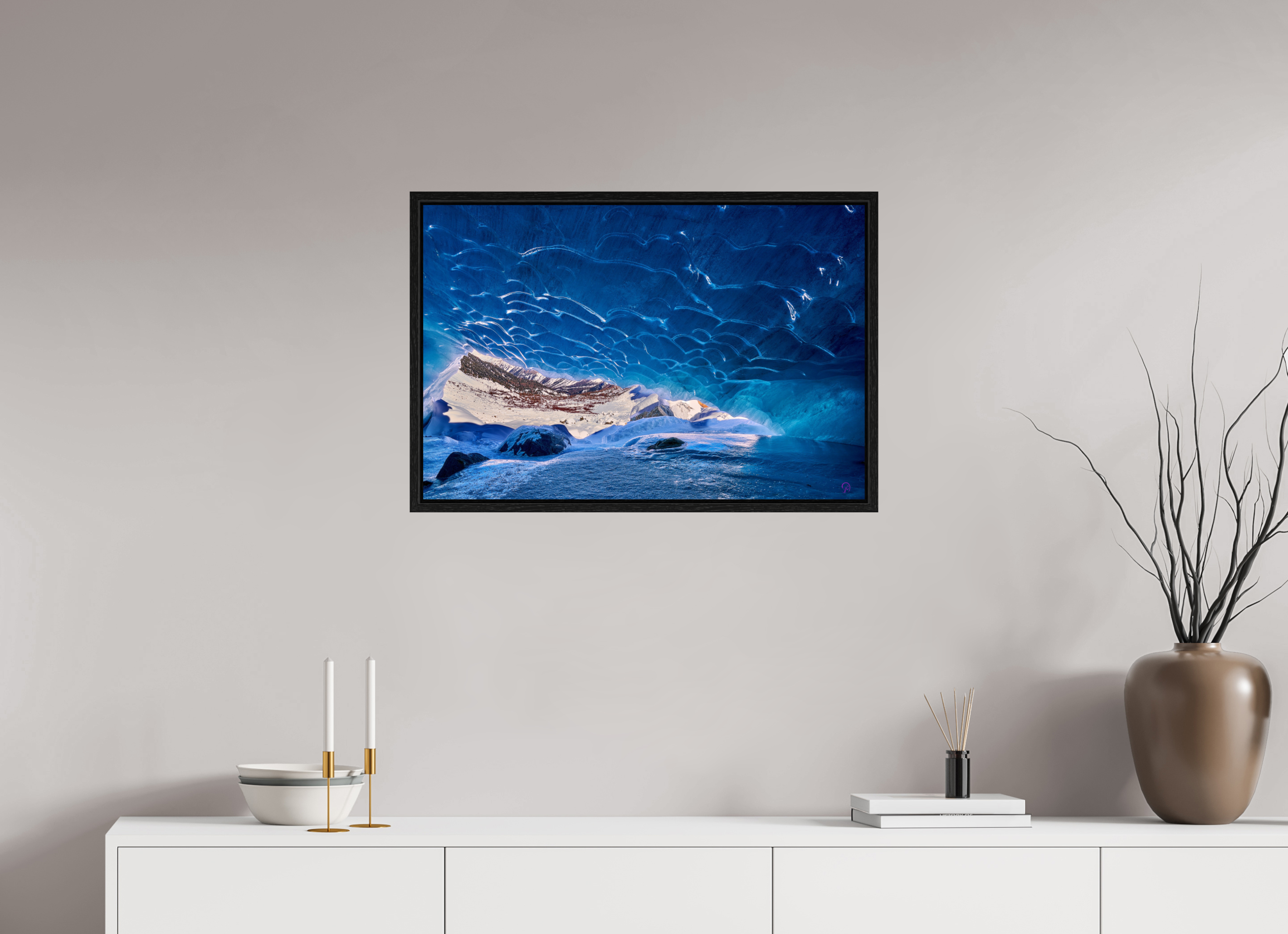 75 x 50 cm, Floater Frame Morteratsch 4