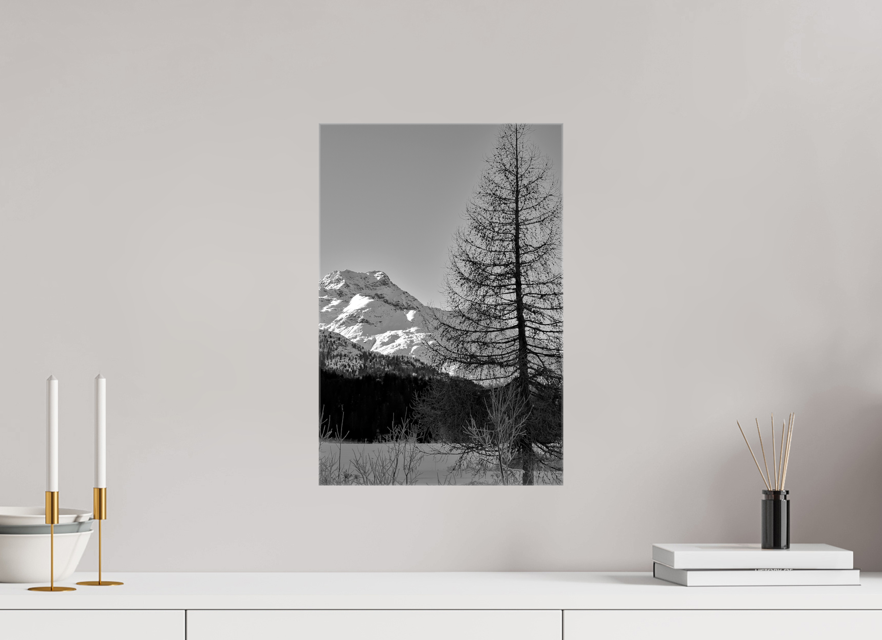 30 x 45 cm, Fotoleinwand glänzend ohne Rahmen Sils 9