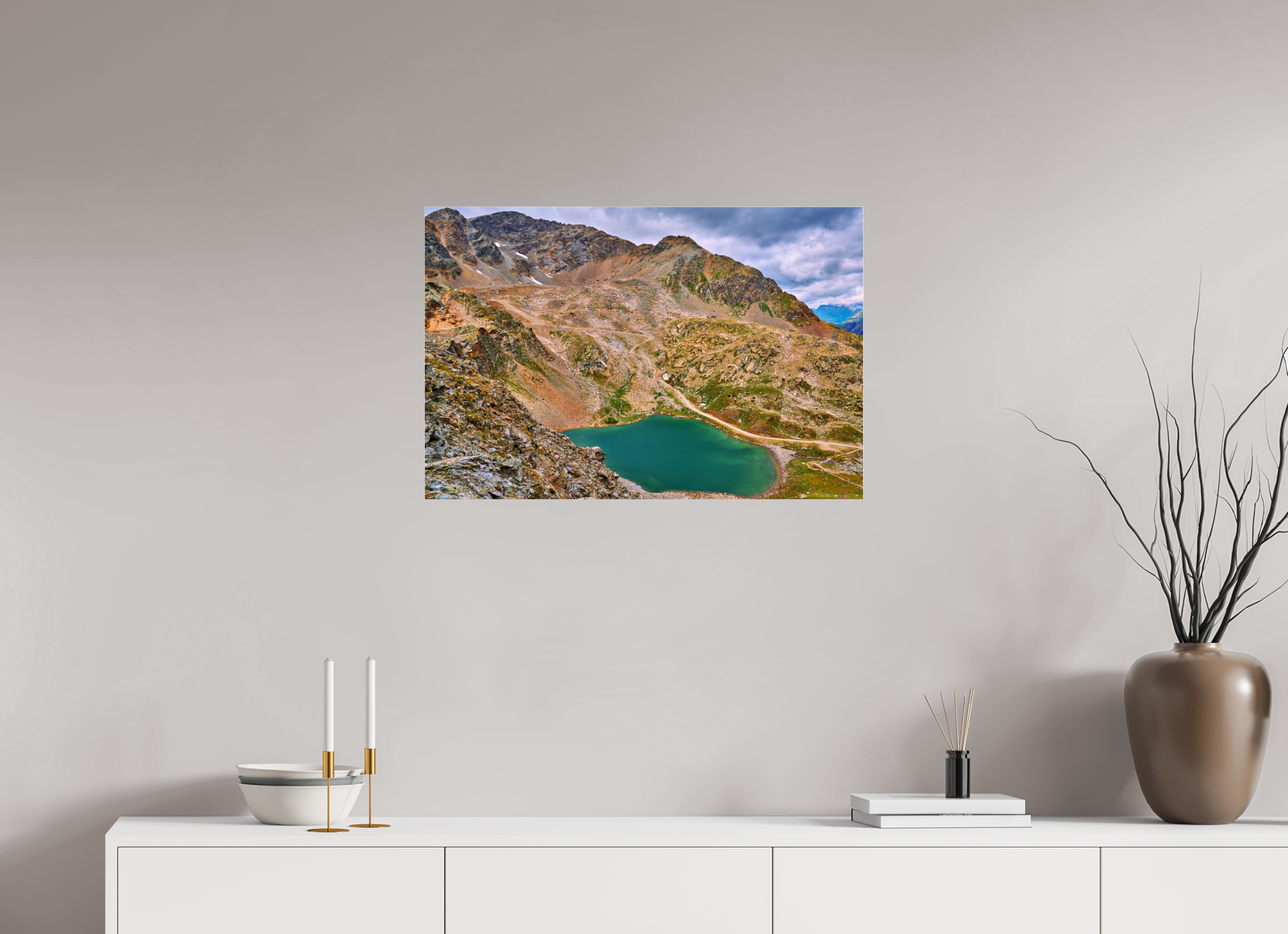 75 x 50 cm, Photo Print Under Acrylic Glass Diavolezza 8