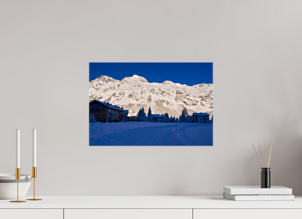 45 x 30 cm, Fotoleinwand glänzend ohne Rahmen Sils 28
