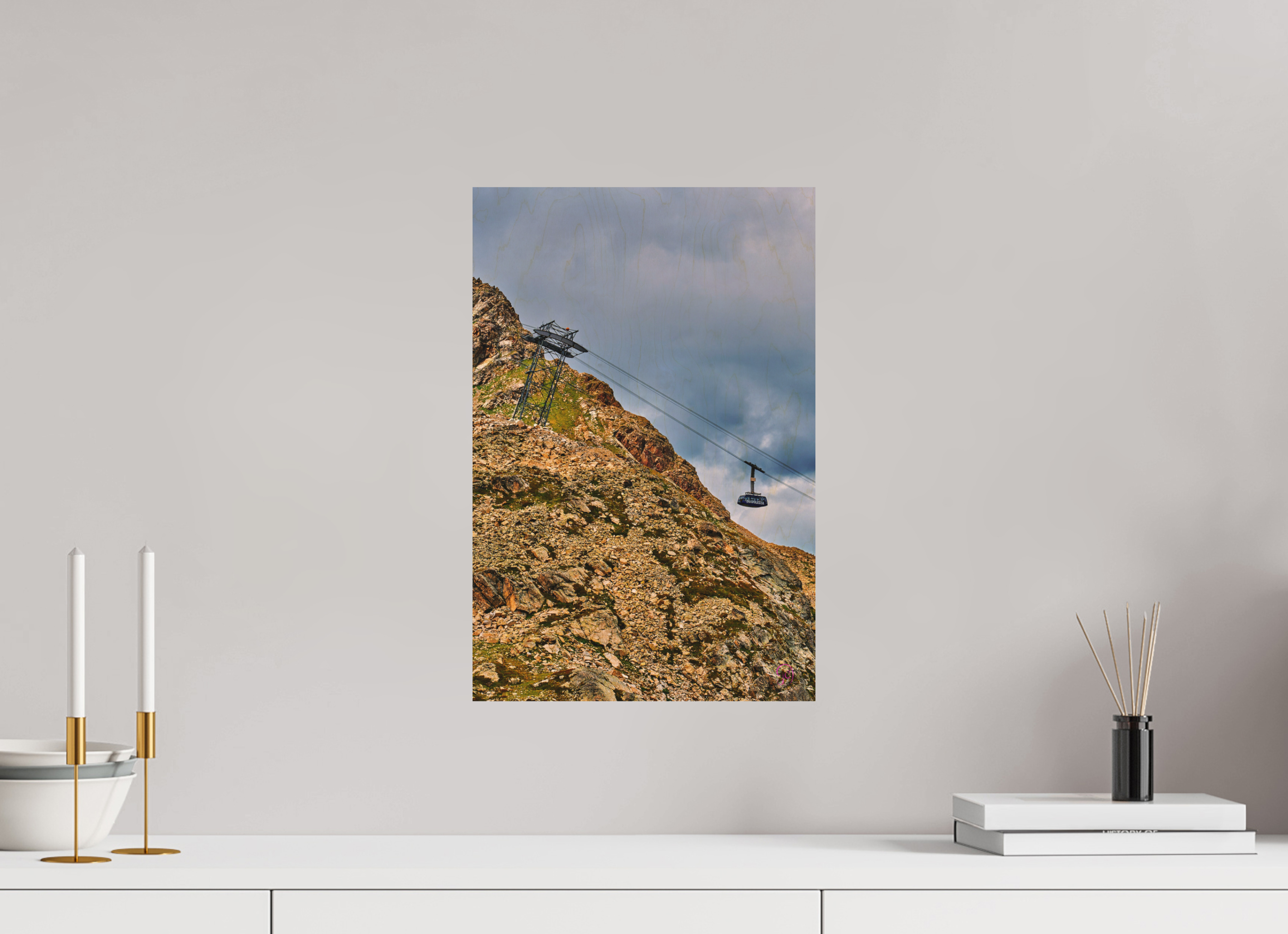 30 x 45 cm, Druck auf Holz Diavolezza 9