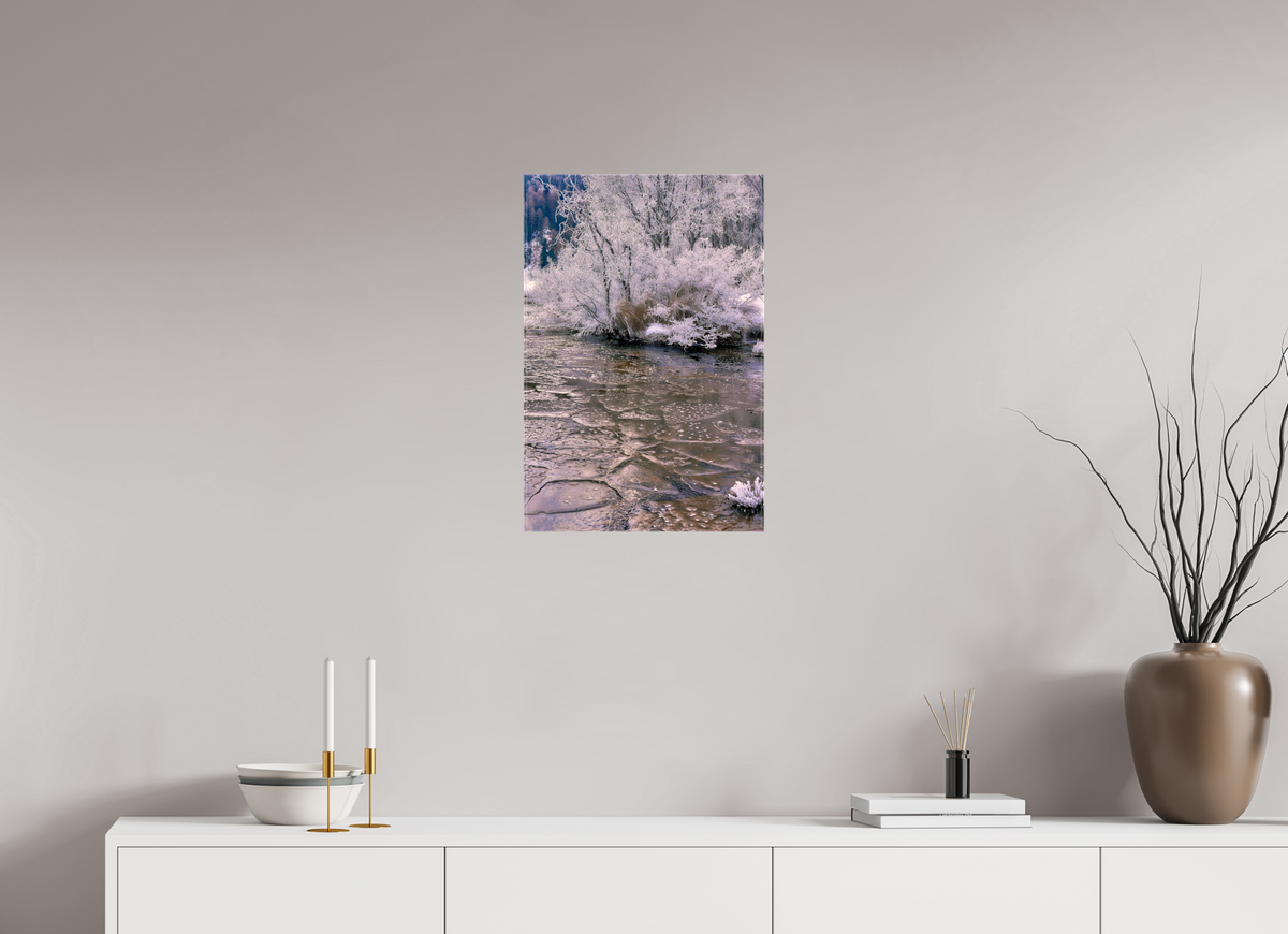 40 x 60 cm, Fotoleinwand glänzend ohne Rahmen Sils 1