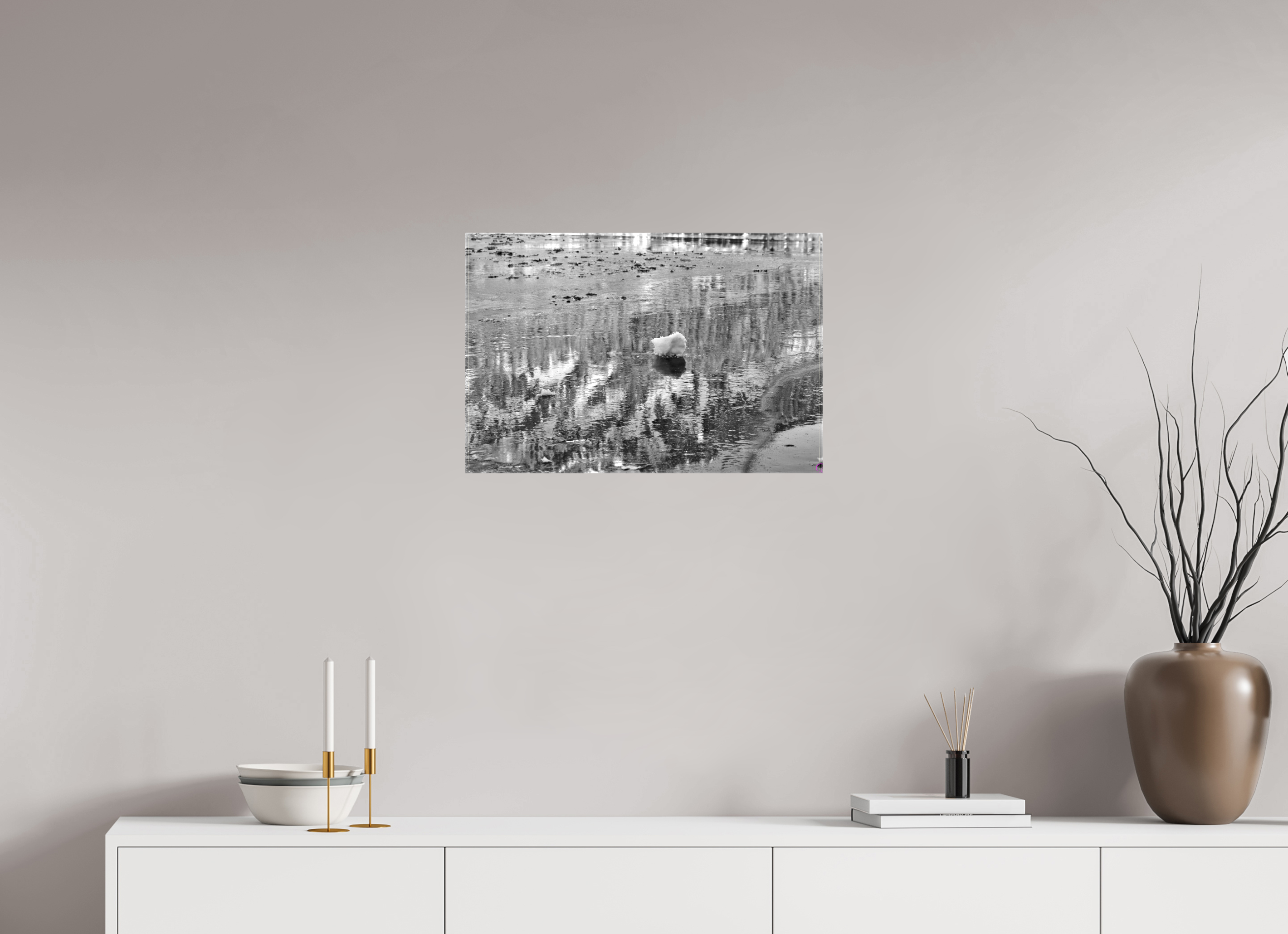 60 x 40 cm, Fotoleinwand glänzend ohne Rahmen Sils 5