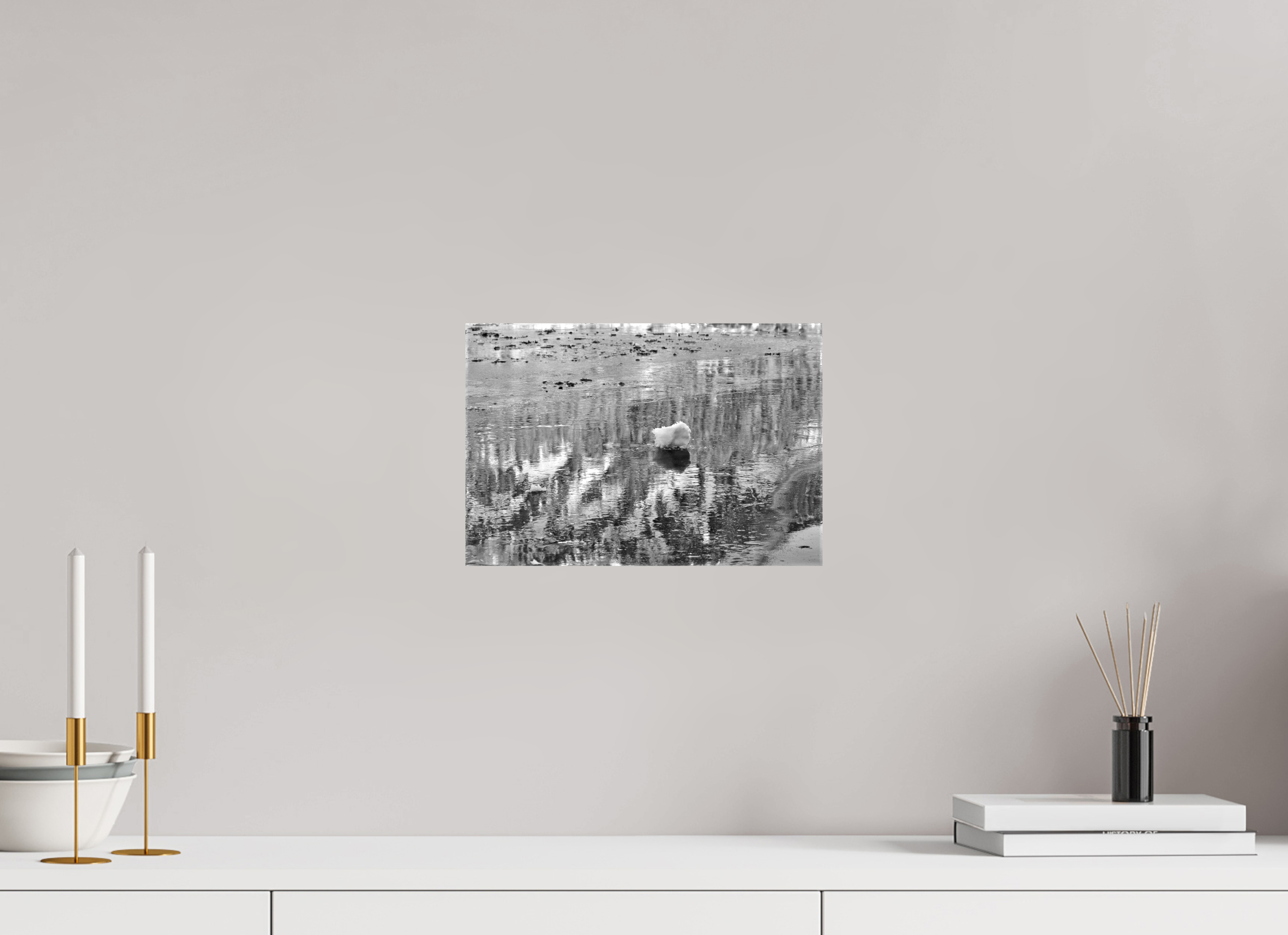 30 x 20 cm, Fotoleinwand glänzend ohne Rahmen Sils 5