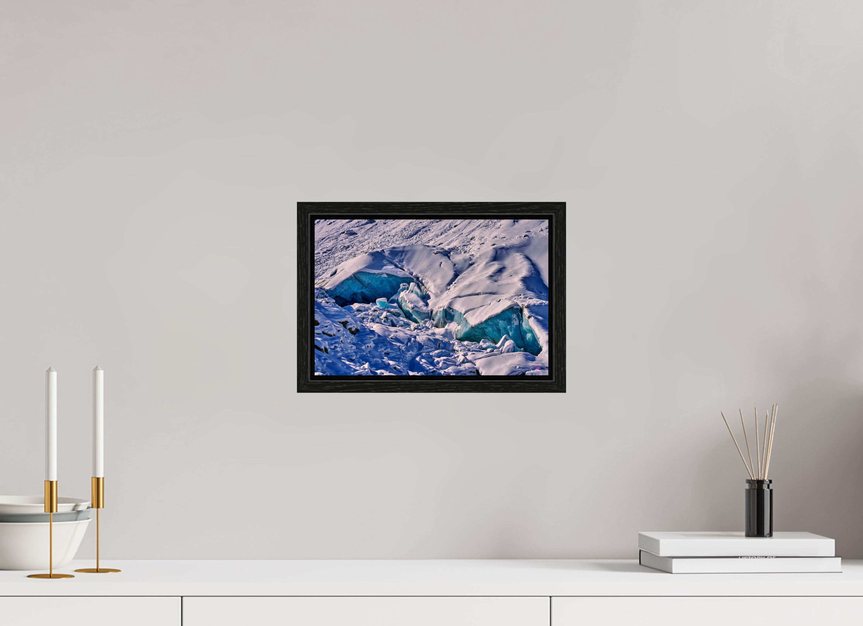 30 x 20 cm, Floater Frame Morteratsch 1