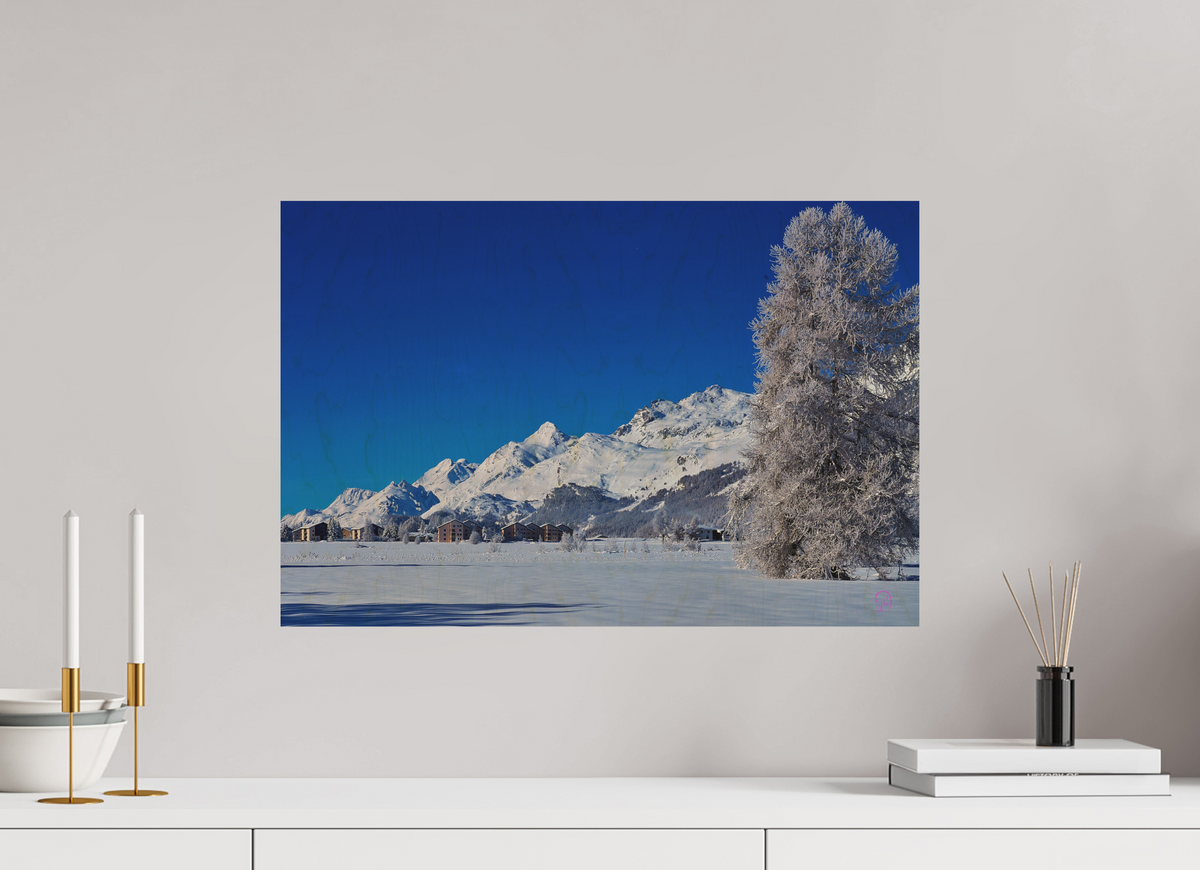 60 x 40 cm, Druck auf Holz Sils 31