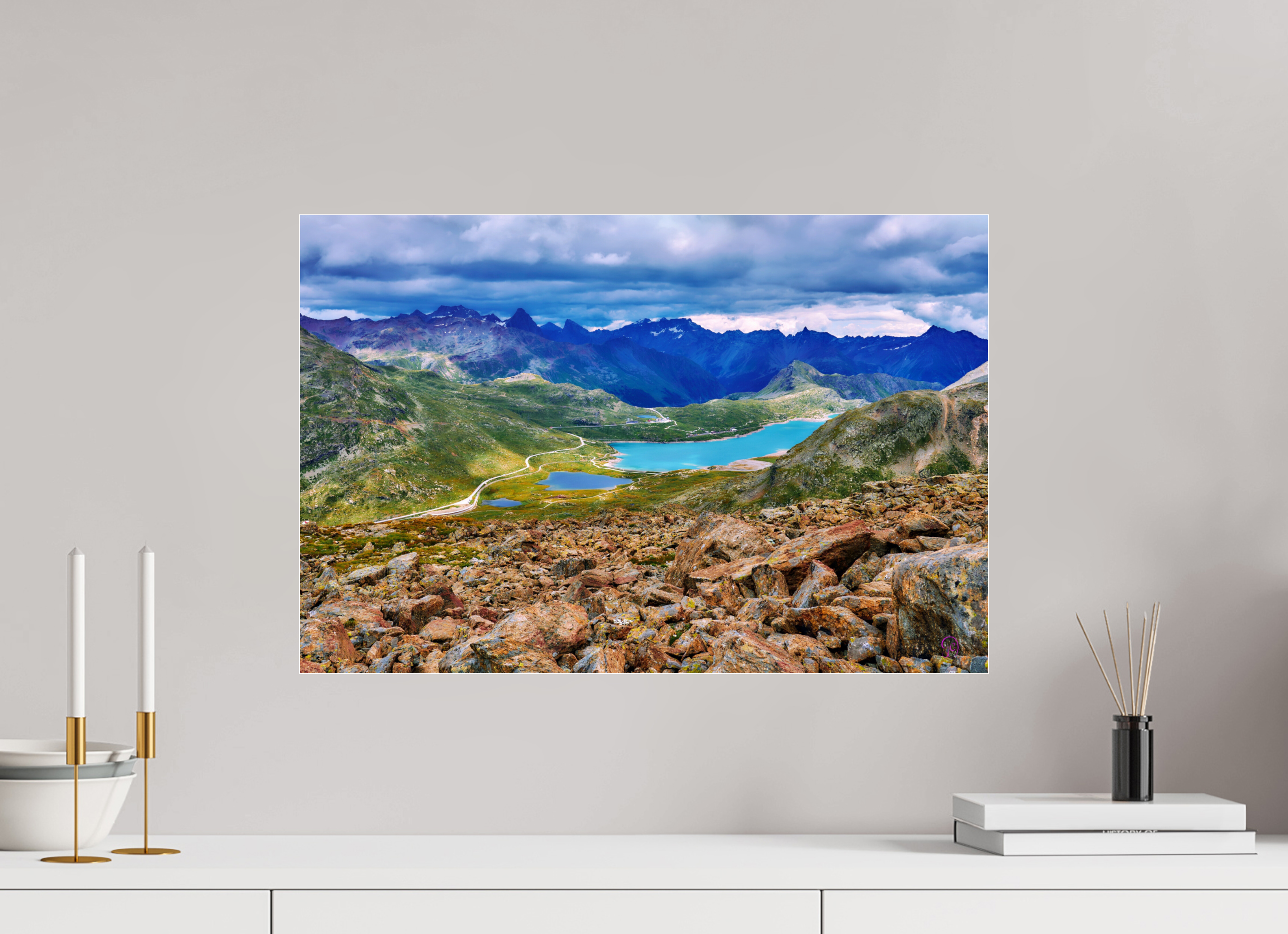 60 x 40 cm, Photo Print Under Acrylic Glass Diavolezza 7