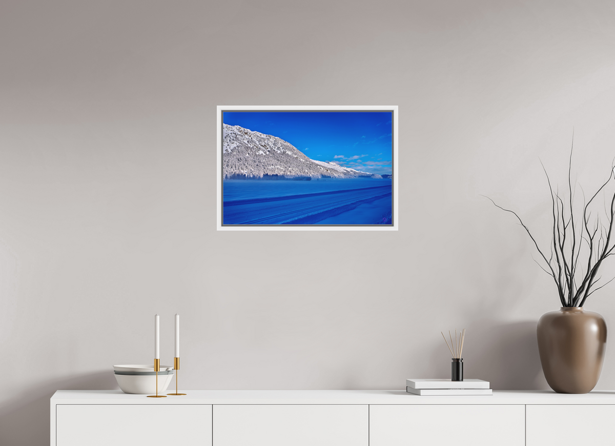 60 x 40 cm, Pigmentdruck,Acryl,Schattenrahmen weiss Sils 29