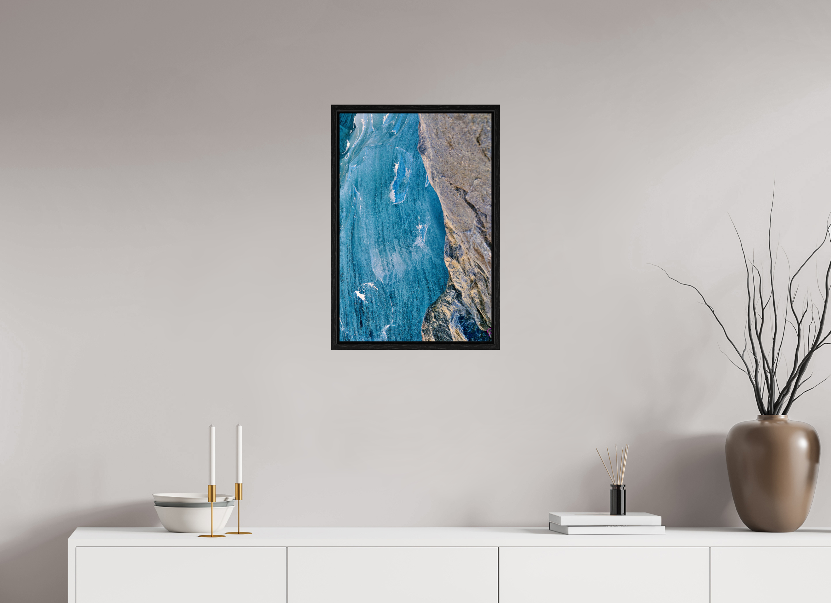 40 x 60 cm, Floater Frame Morteratsch 6