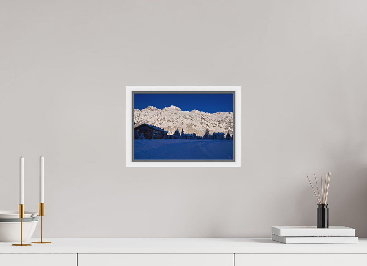 30 x 20 cm, Pigmentdruck,Acryl,Schattenrahmen weiss Sils 28