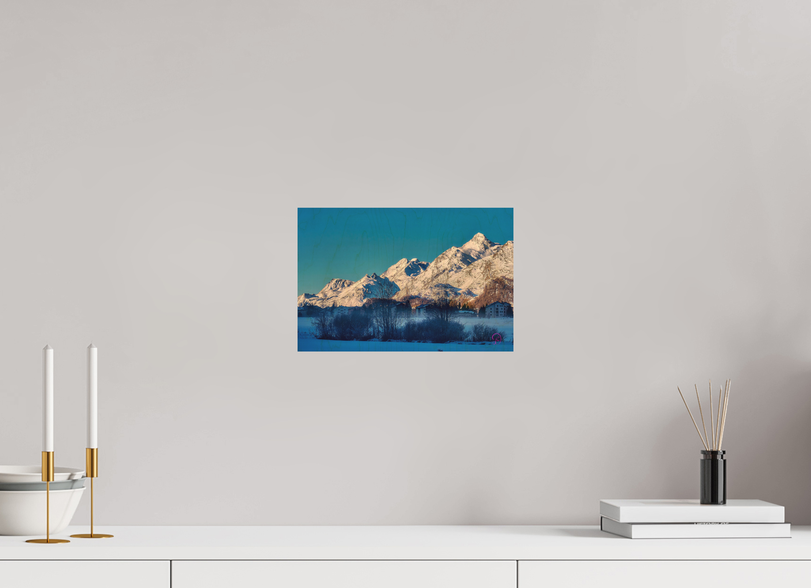 30 x 20 cm, Druck auf Holz Sils 7