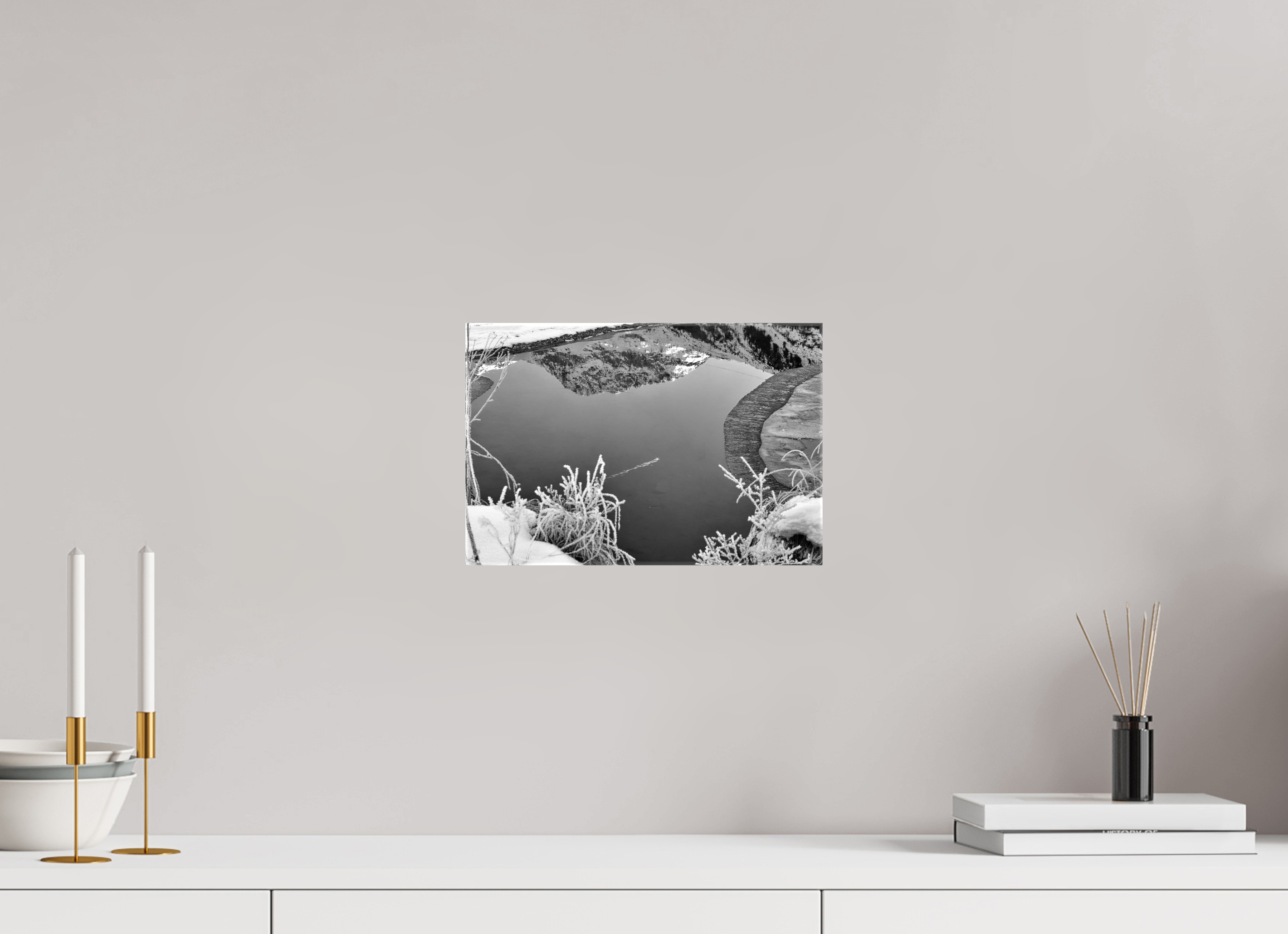 30 x 20 cm, Fotoleinwand glänzend ohne Rahmen Sils 8