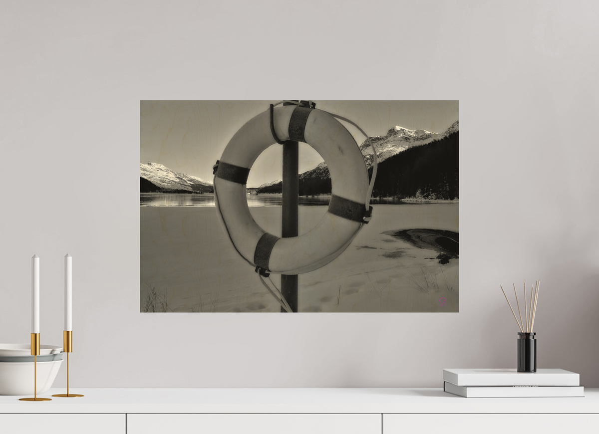 60 x 40 cm, Druck auf Holz Sils 3