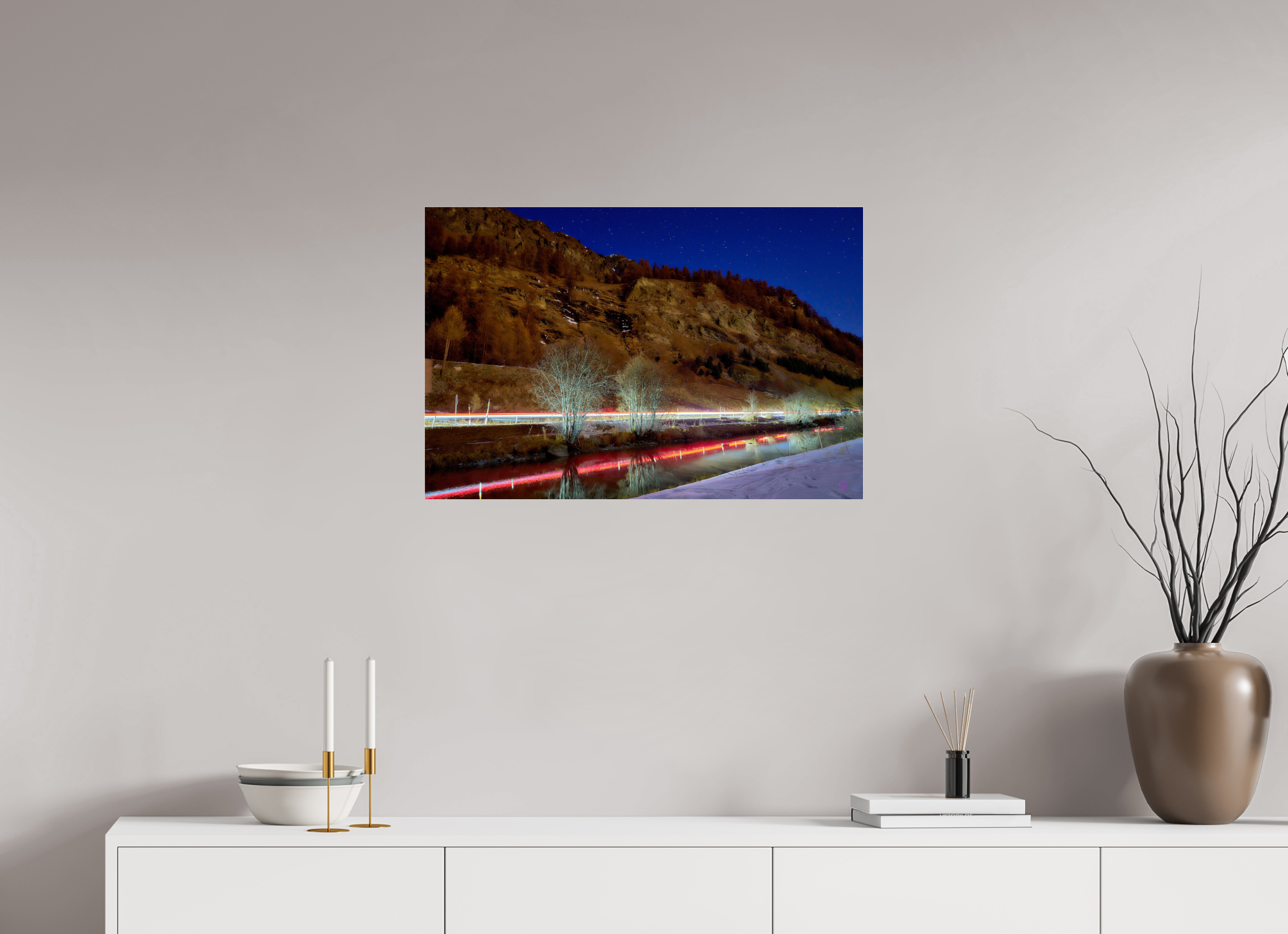 75 x 50 cm, Photo Print Under Acrylic Glass Sils 24