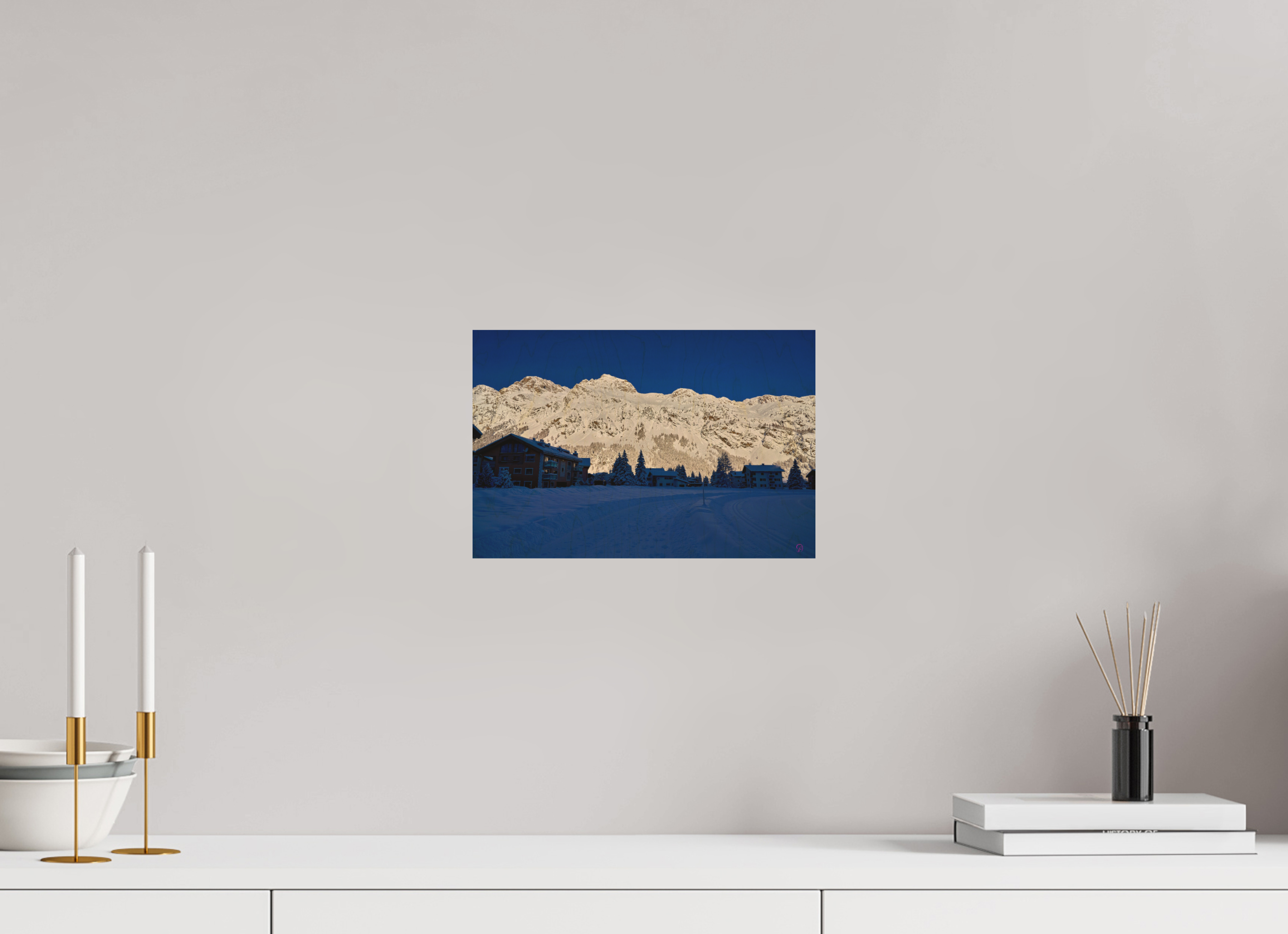 30 x 20 cm, Druck auf Holz Sils 28