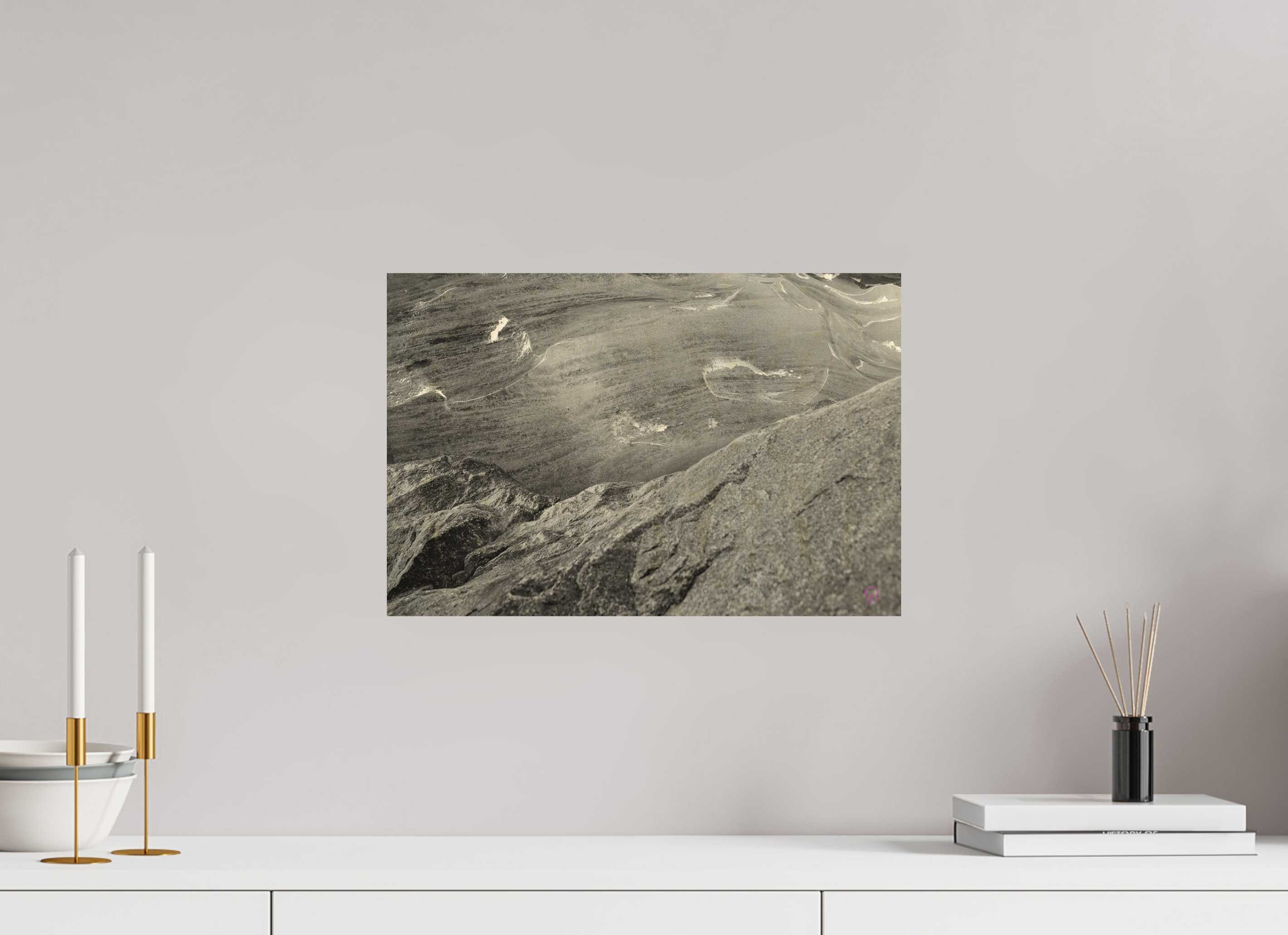 45 x 30 cm, Druck auf Holz Morteratsch 7