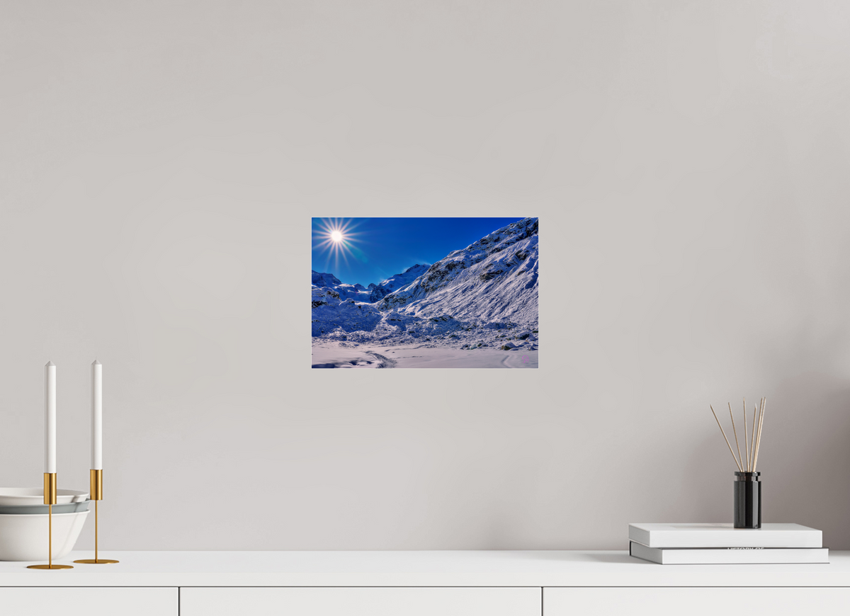 30 x 20 cm, Photo Print Under Acrylic Glass Morteratsch 12