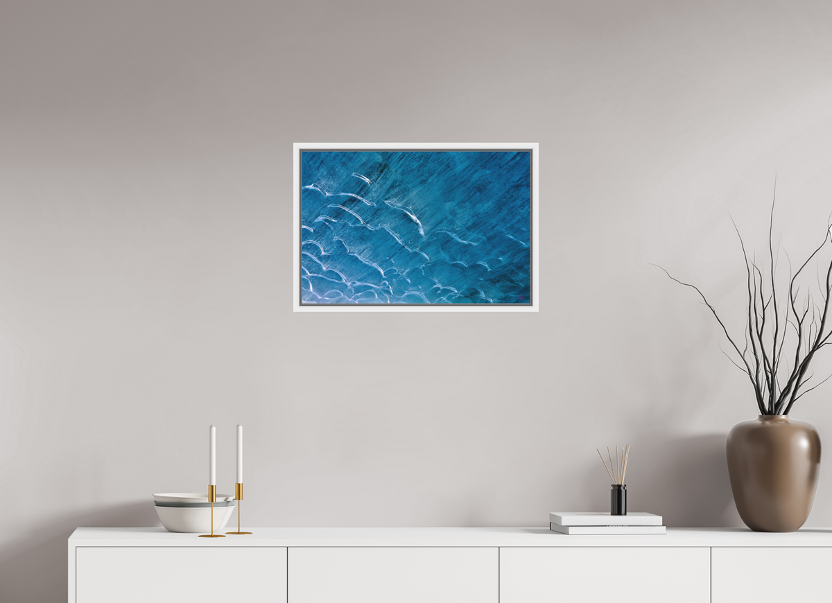 60 x 40 cm, Pigmentdruck,Acryl,Schattenrahmen weiss Morteratsch 2