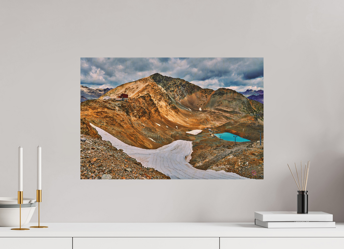 60 x 40 cm, Druck auf Holz Diavolezza 5