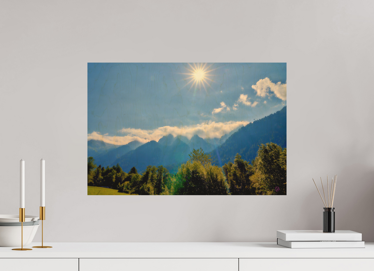60 x 40 cm, Druck auf Holz Val Bregaglia 3