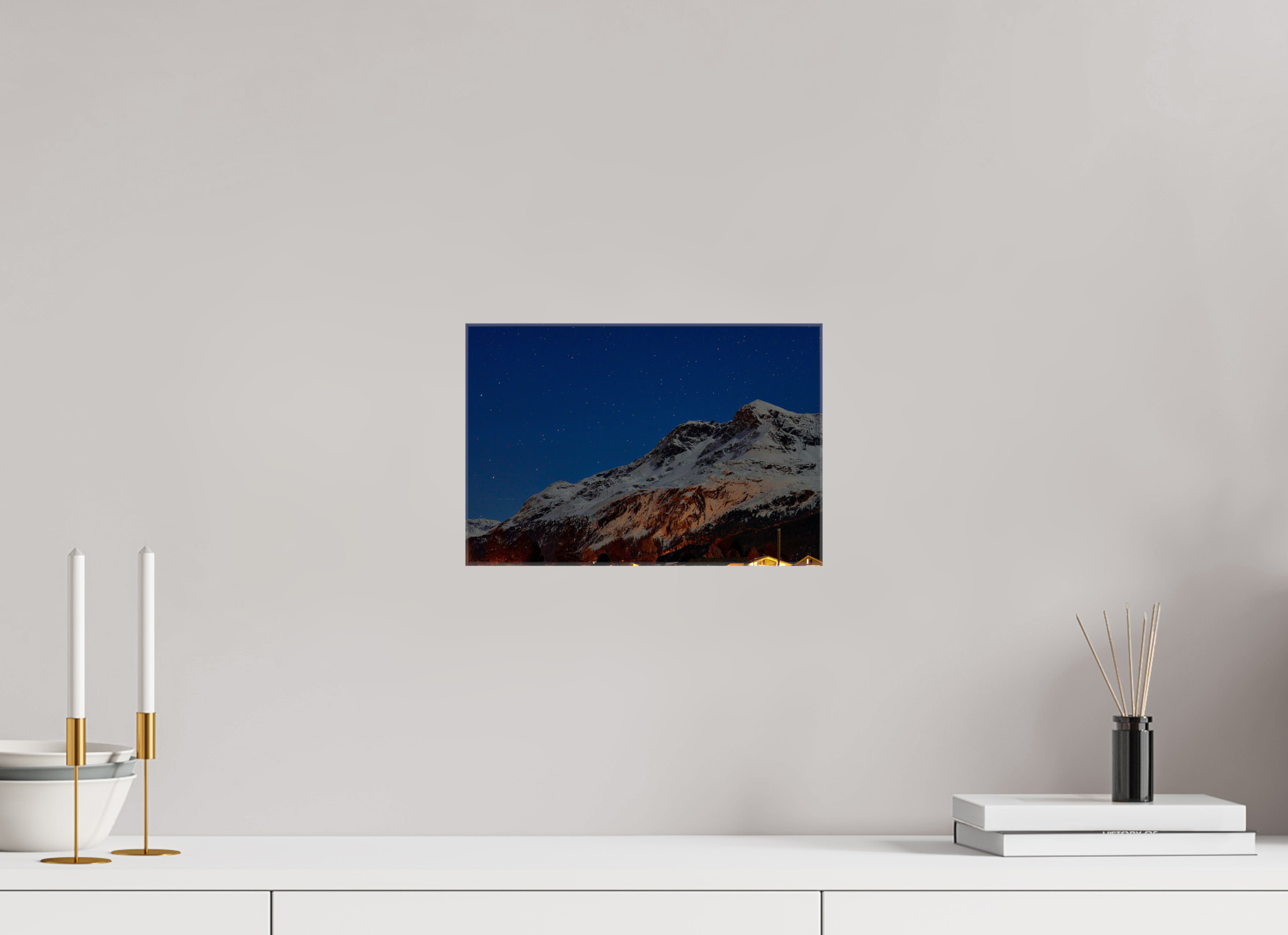 30 x 20 cm, Fotoleinwand glänzend ohne Rahmen Sils 23