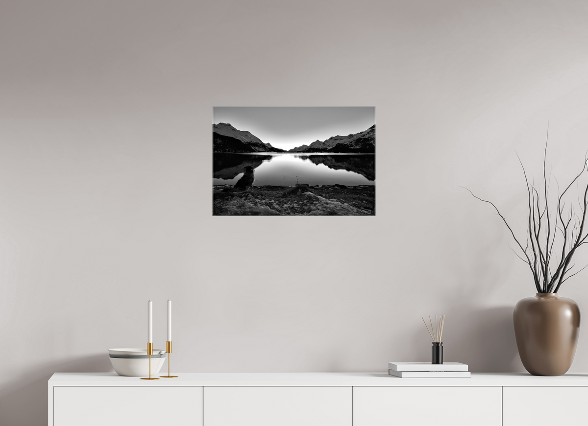 60 x 40 cm, Fotoleinwand glänzend ohne Rahmen Sils 16