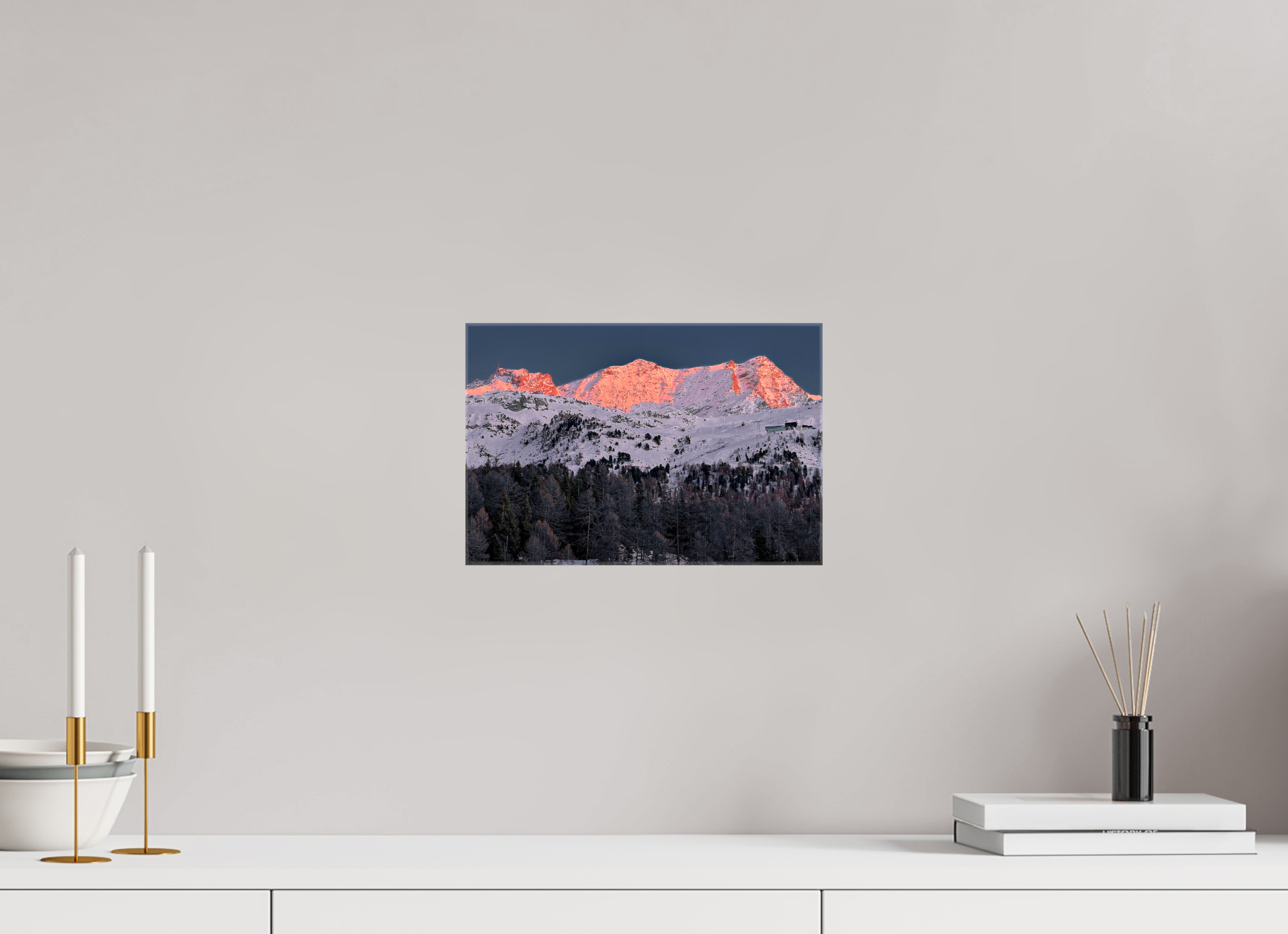 30 x 20 cm, Fotoleinwand glänzend ohne Rahmen Sils 13