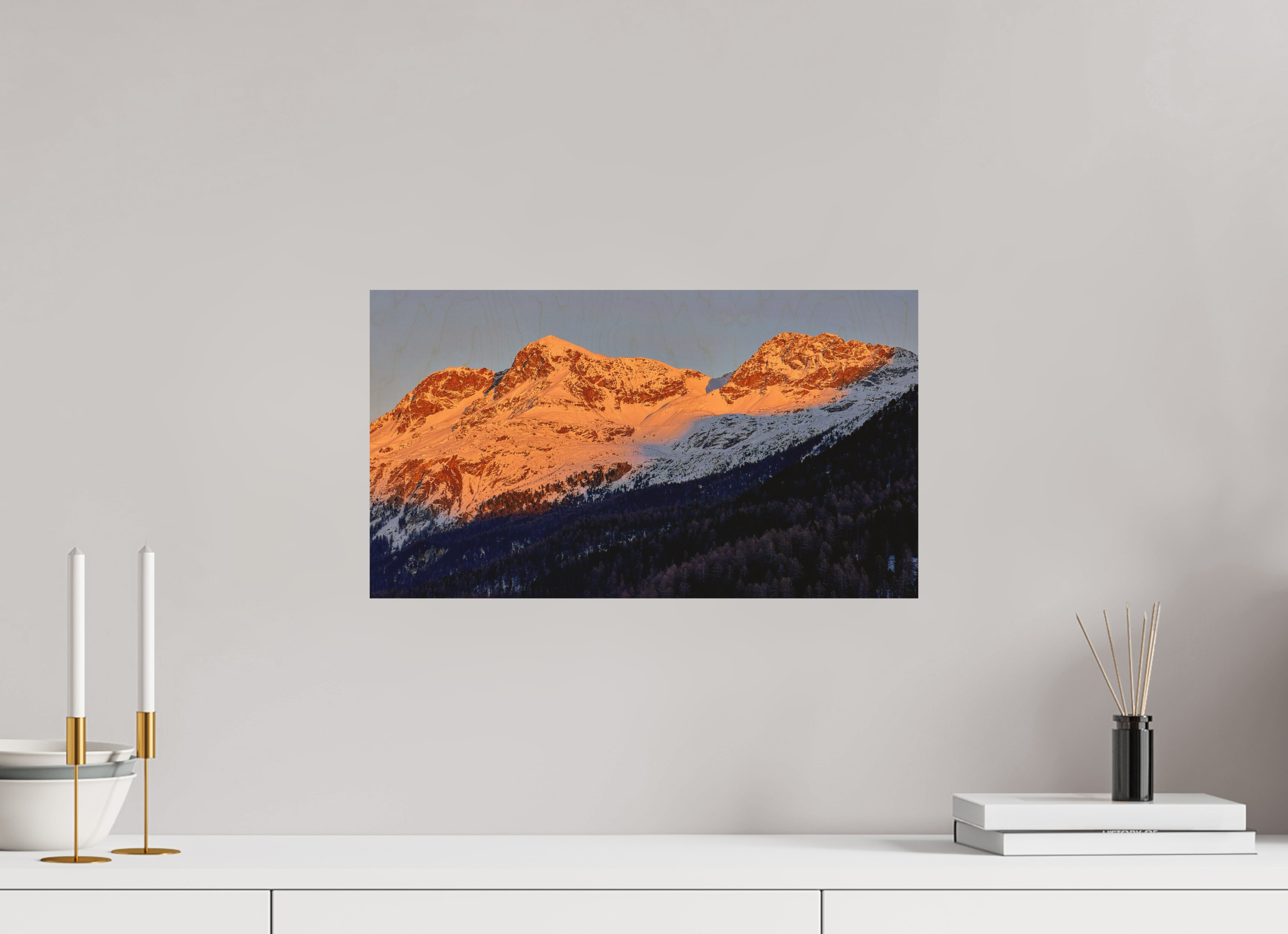 48 x 27 cm, Druck auf Holz Sils 11