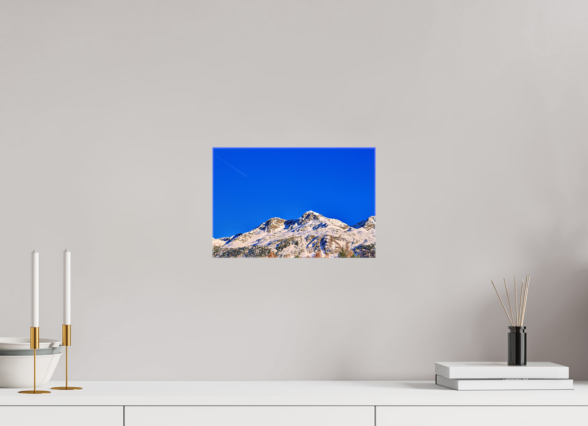 30 x 20 cm, Fotoleinwand glänzend ohne Rahmen Sils 2