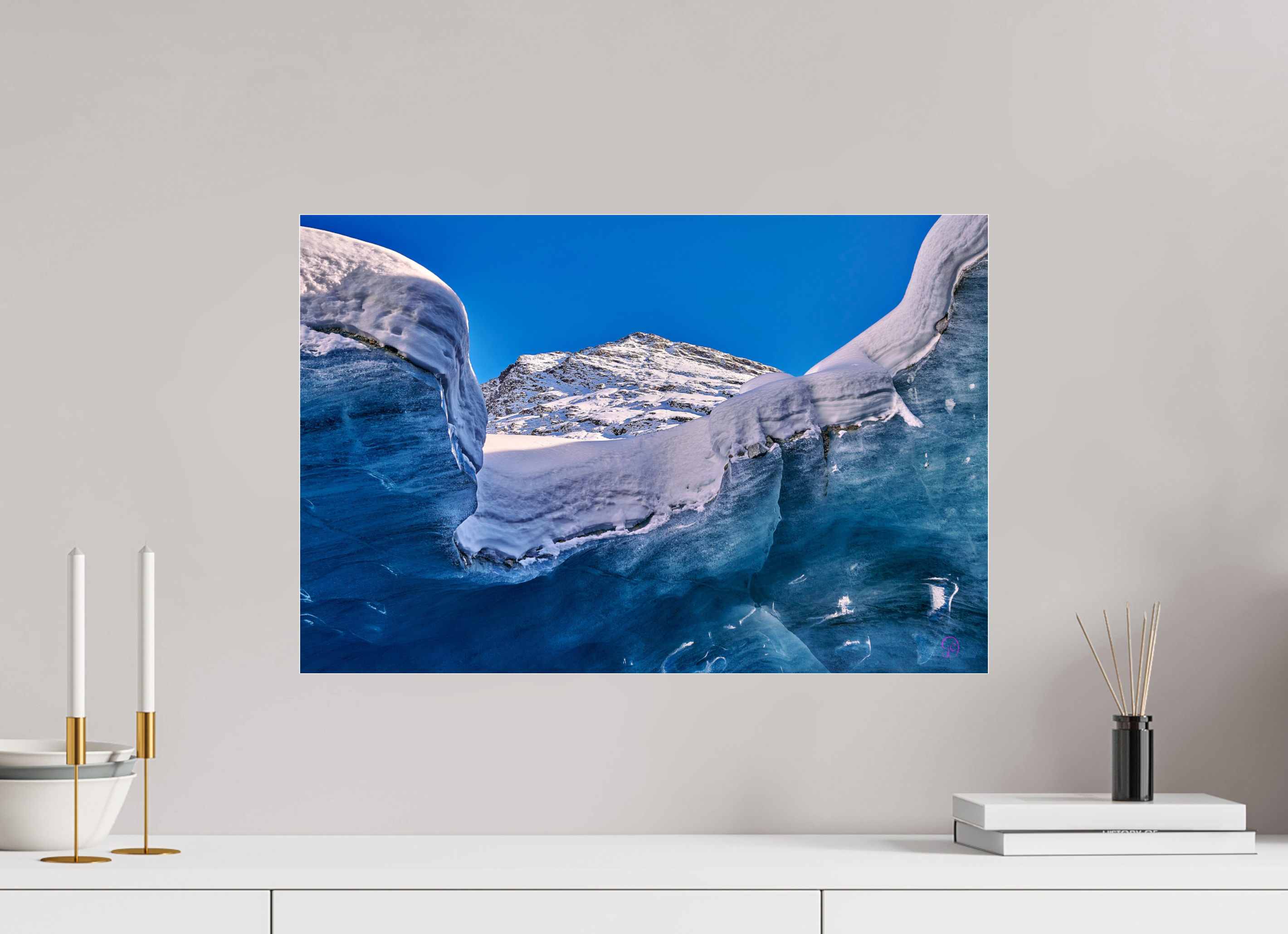 60 x 40 cm, Photo Print Under Acrylic Glass Morteratsch 11