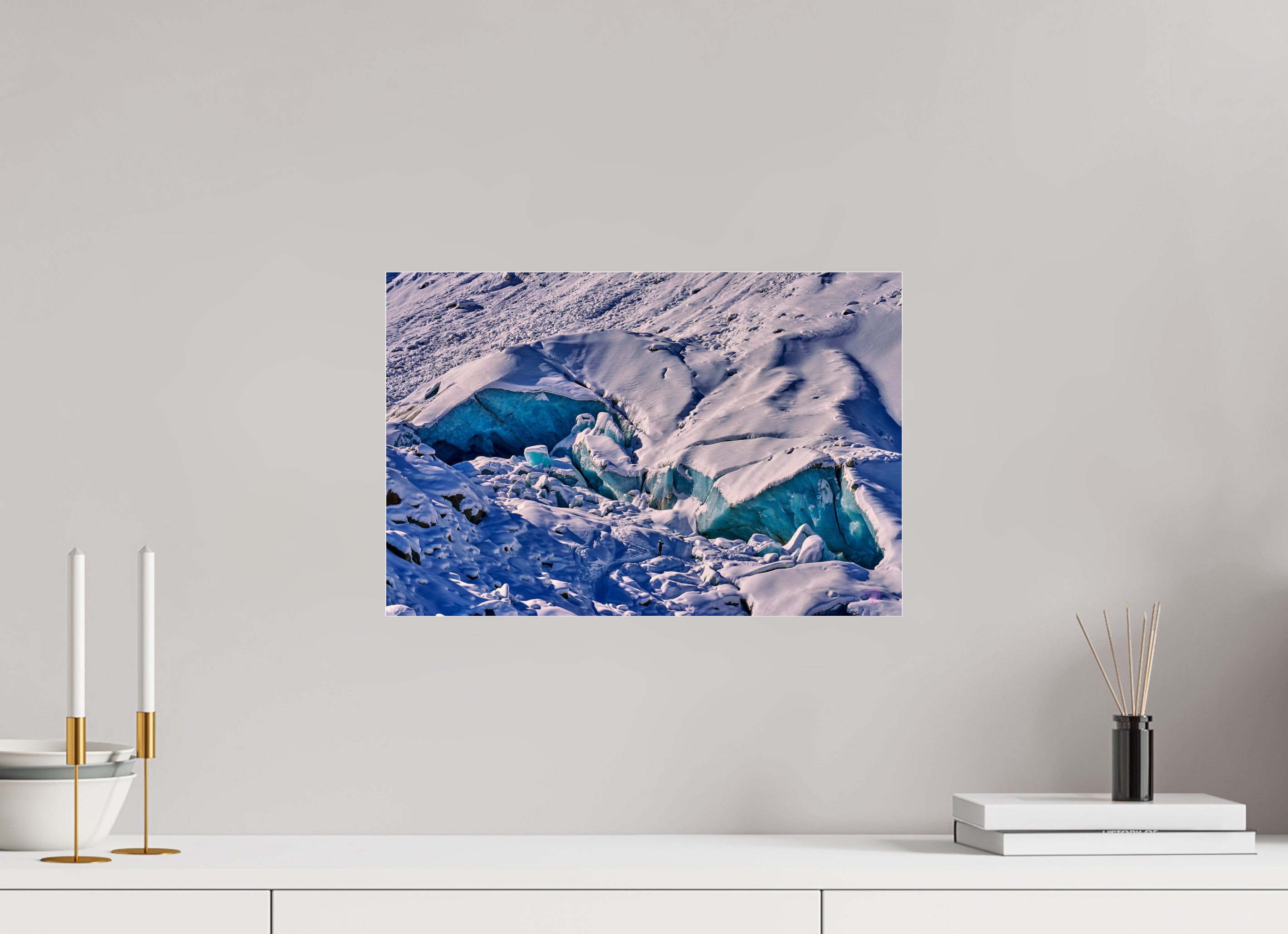 45 x 30 cm, Photo Print Under Acrylic Glass Morteratsch 1