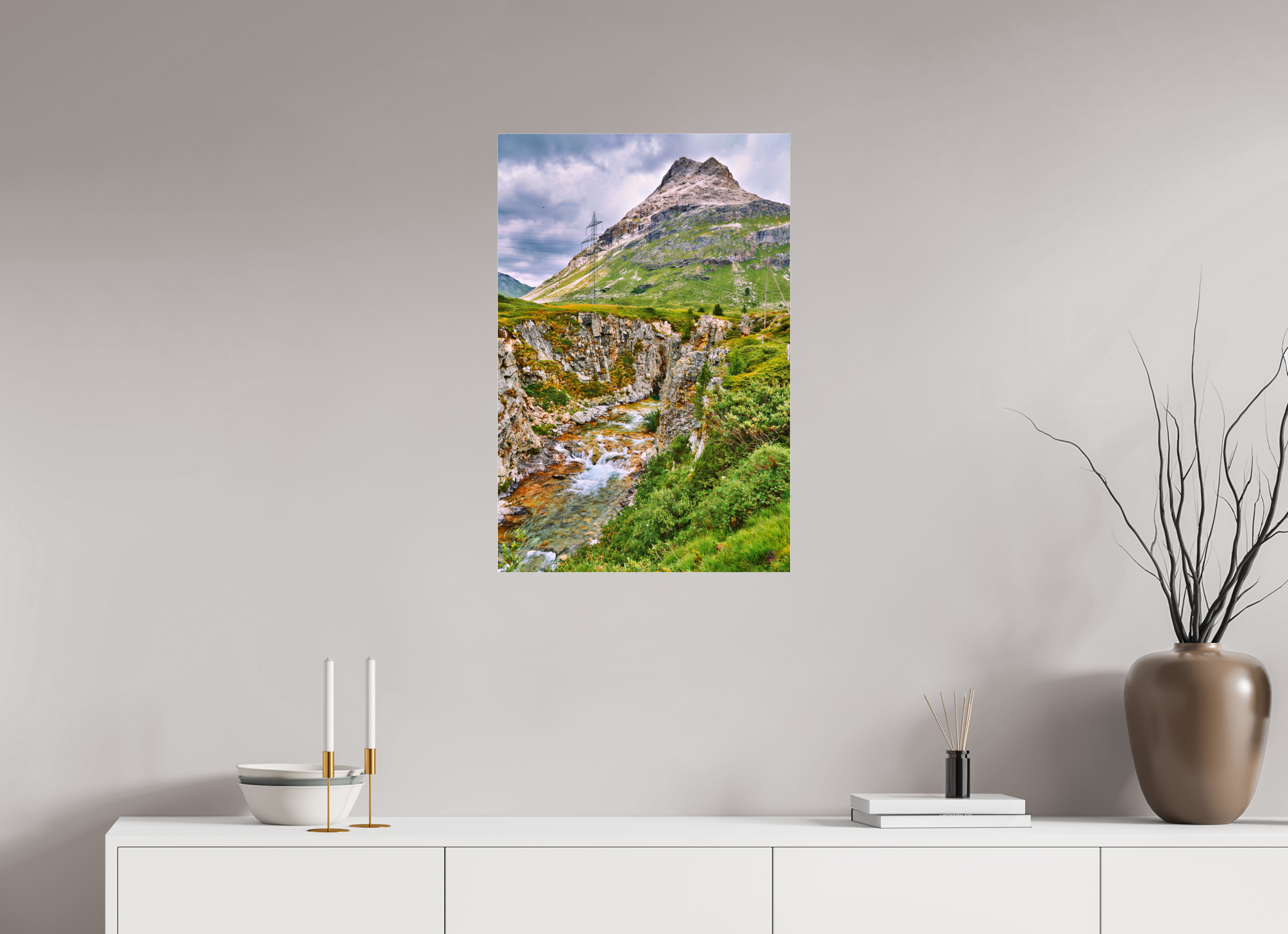 50 x 75 cm, Photo Print Under Acrylic Glass Diavolezza 10