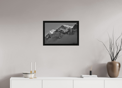 60 x 40 cm, BW Ebenholzrahmen schwarz Sils 25