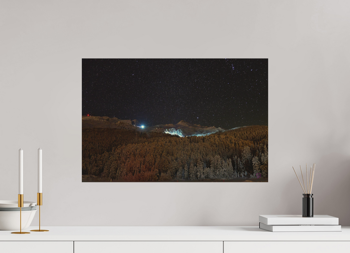 60 x 40 cm, Druck auf Holz Sils 26
