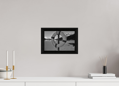 30 x 20 cm, BW Ebenholzrahmen schwarz Sils 3