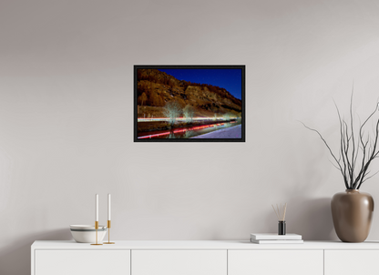 60 x 40 cm, Floating frame Eiche schwarz Sils 24