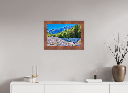 60 x 40 cm, Acryl,Holzrahmen braun Val Bregaglia 1