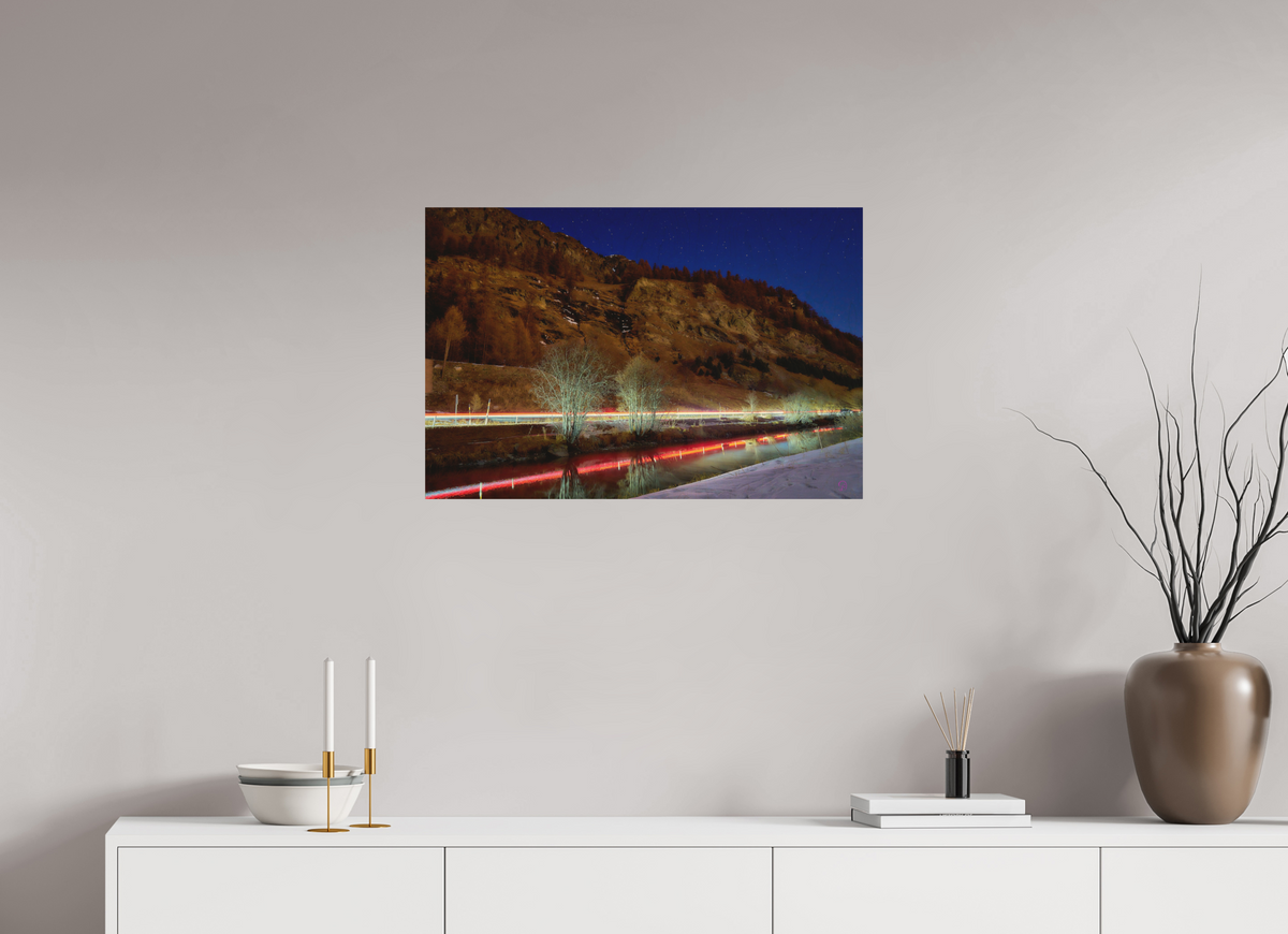 75 x 50 cm, Druck auf Holz Sils 24