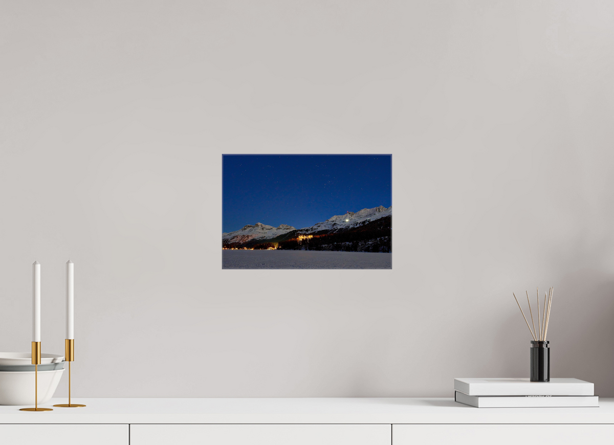 30 x 20 cm, Fotoleinwand glänzend ohne Rahmen Sils 19