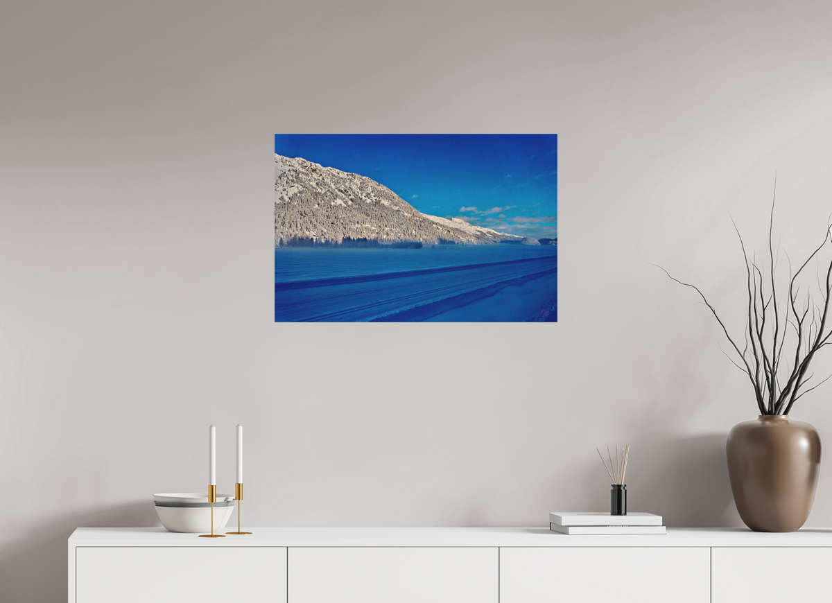 75 x 50 cm, Druck auf Holz Sils 29